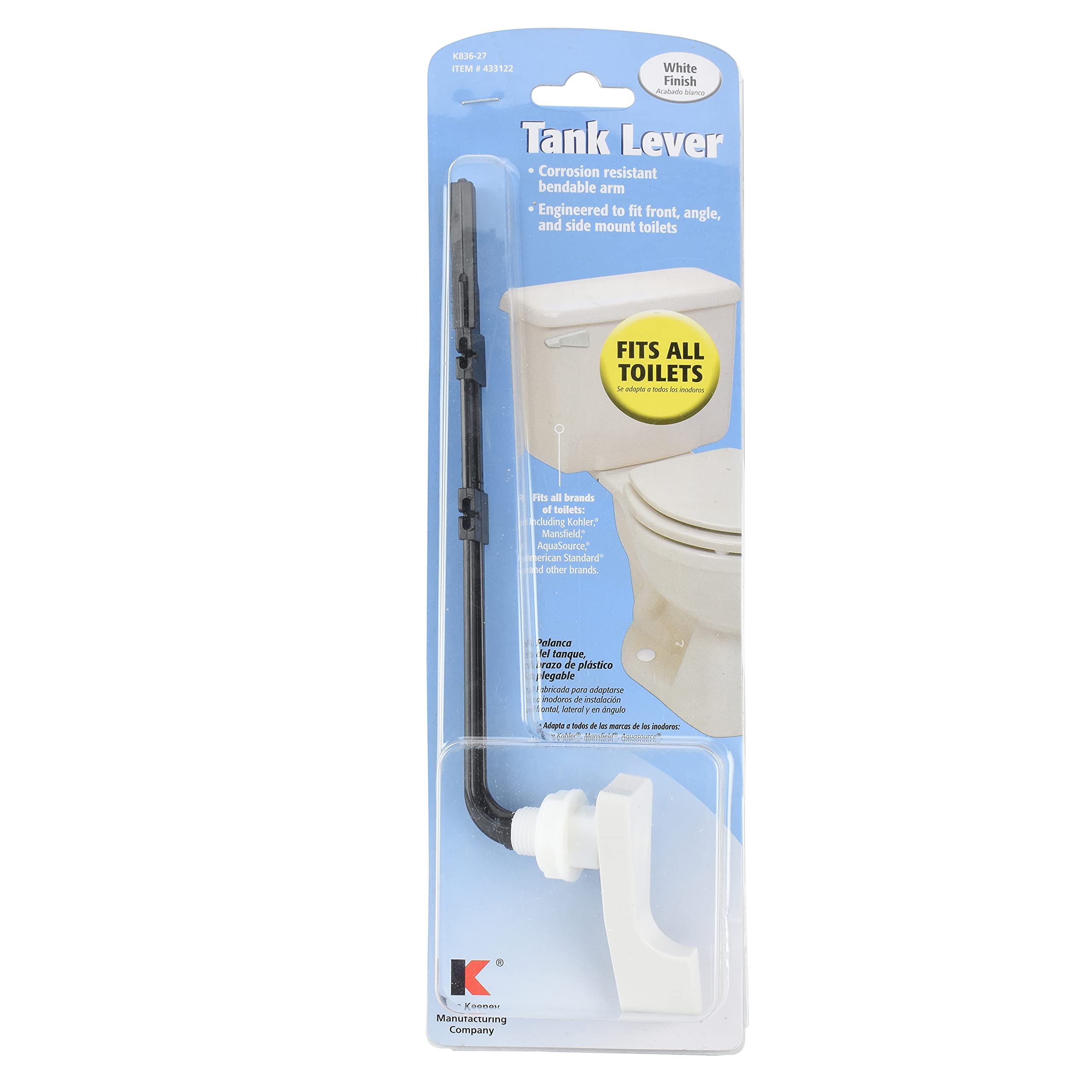 9D00088364 Mansfield Blue Tank Lever