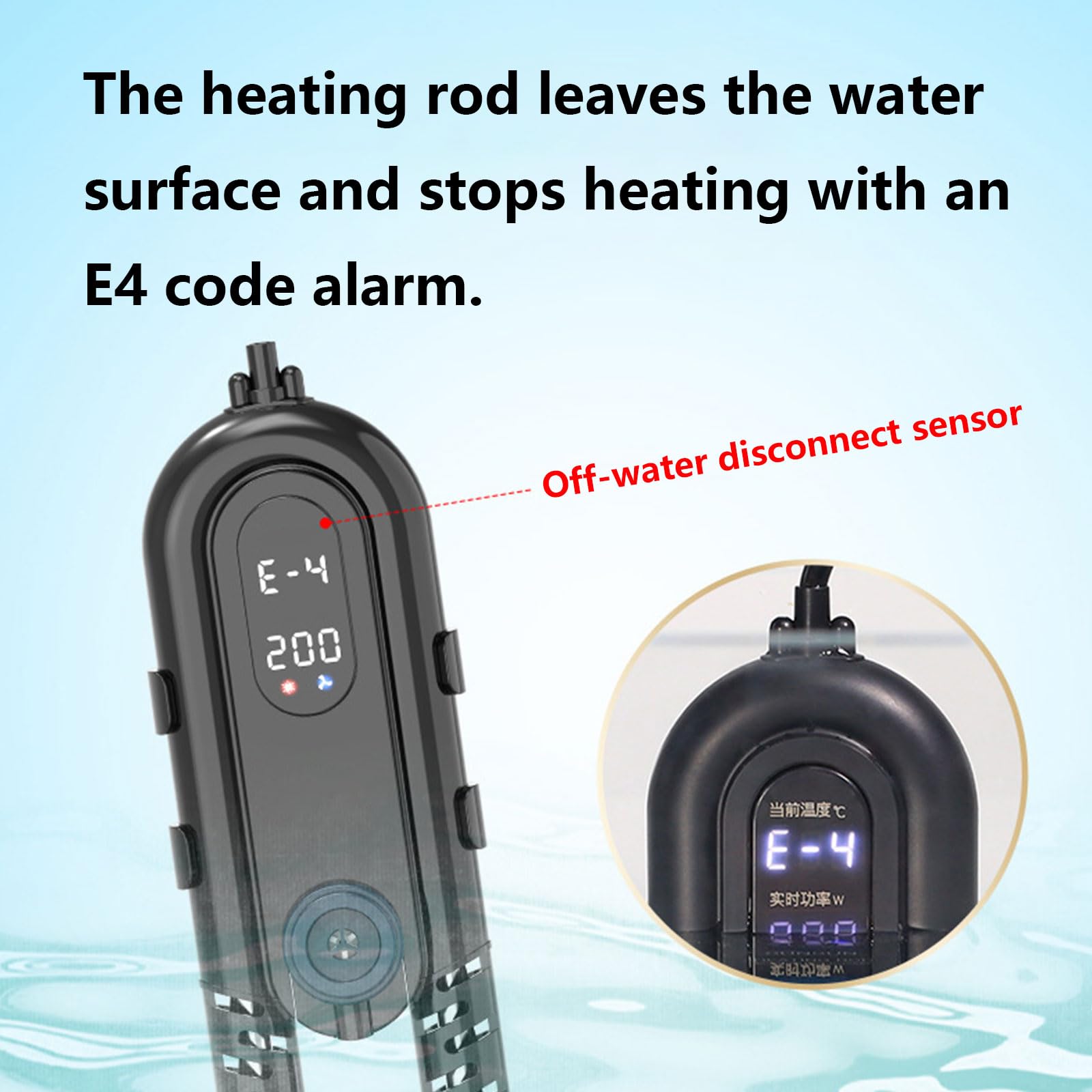 Riscaldatore Per Acquario, Riscaldatore Per Acquario Sommergibile, 300w/500w, Con Display Intelligente Della Temperatura A Led, Regolatore Di Temperatura Esterno, Protezione Dalle Alte Temperature