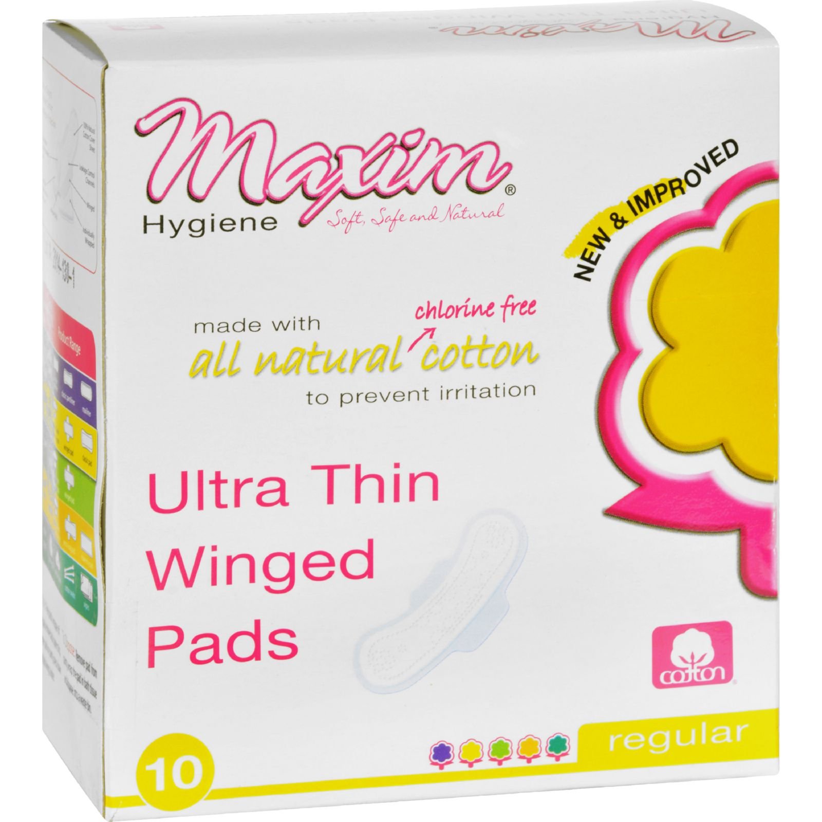 MaximHygiene Products Pads Ult Thin W/Wings Reg 10 Ct