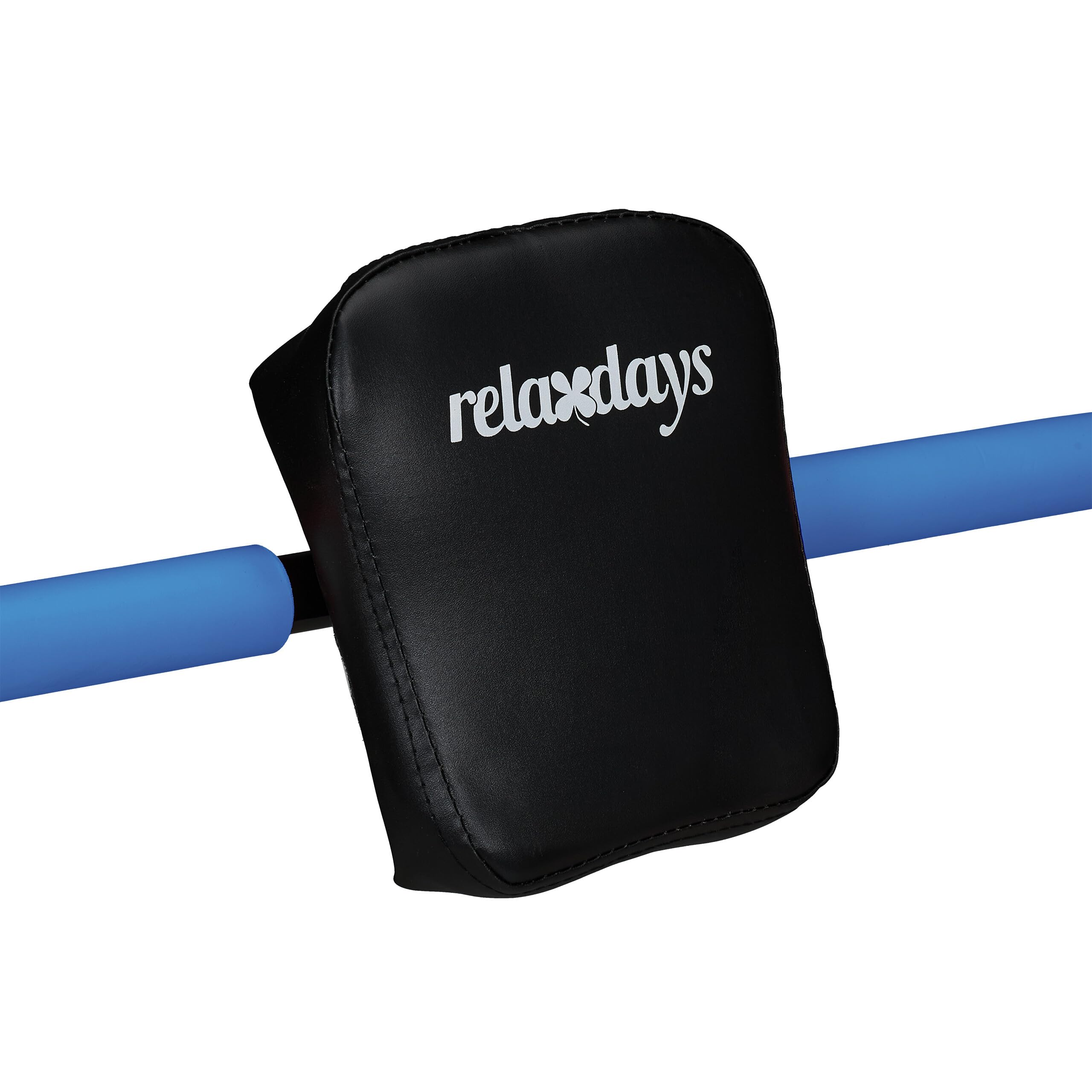 Relaxdays Trenażer mięśni brzucha, wys. x szer. x gł.: 68,5 x 69 x 65 cm, efektywny trening w domu, do przysiadów, niebieski/czarny