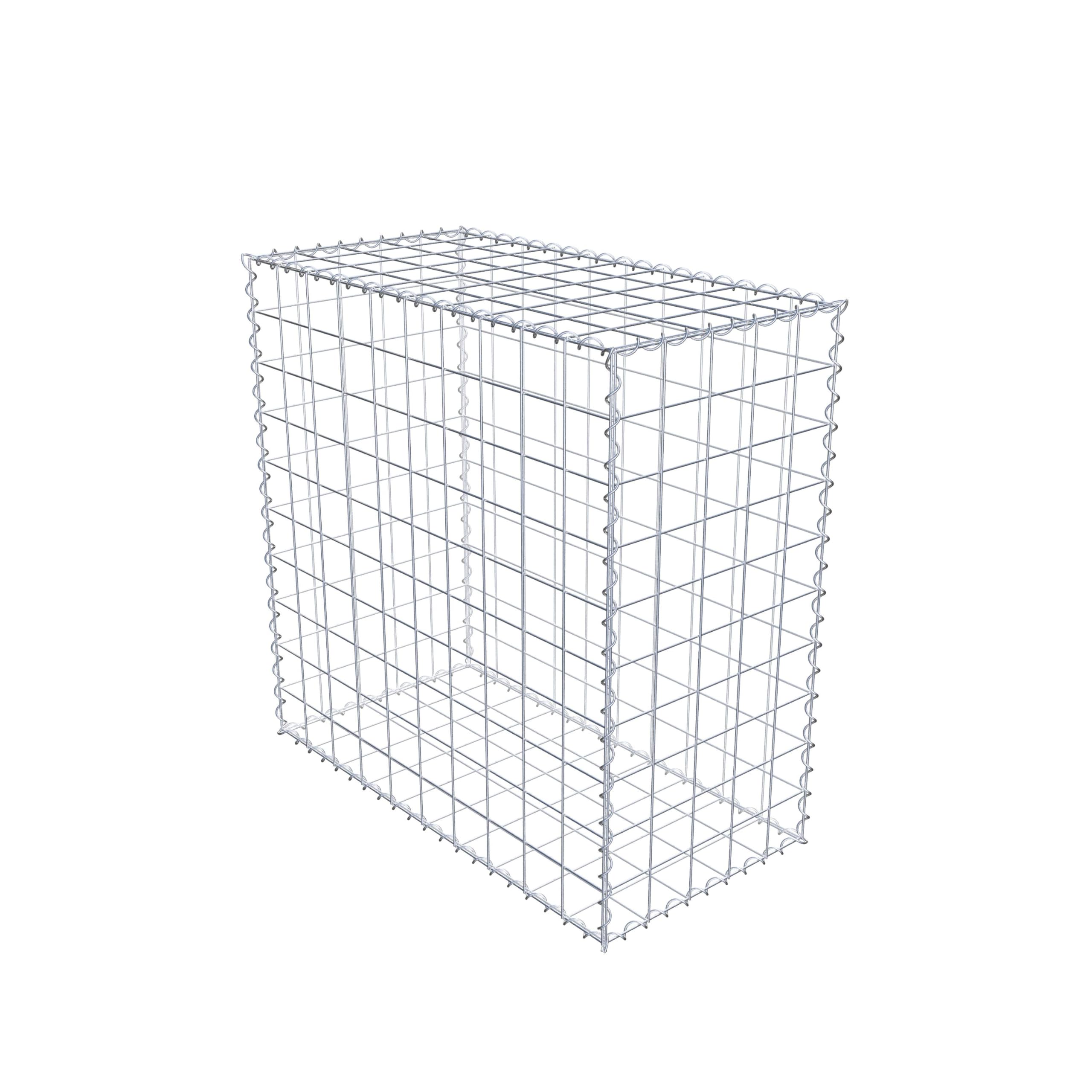 GABIONA - Gavión de 100 x 100 x 50 cm - Galvanizado y resistente a la intemperie - Cesta de gaviones robusta con malla de 10 x 10 cm