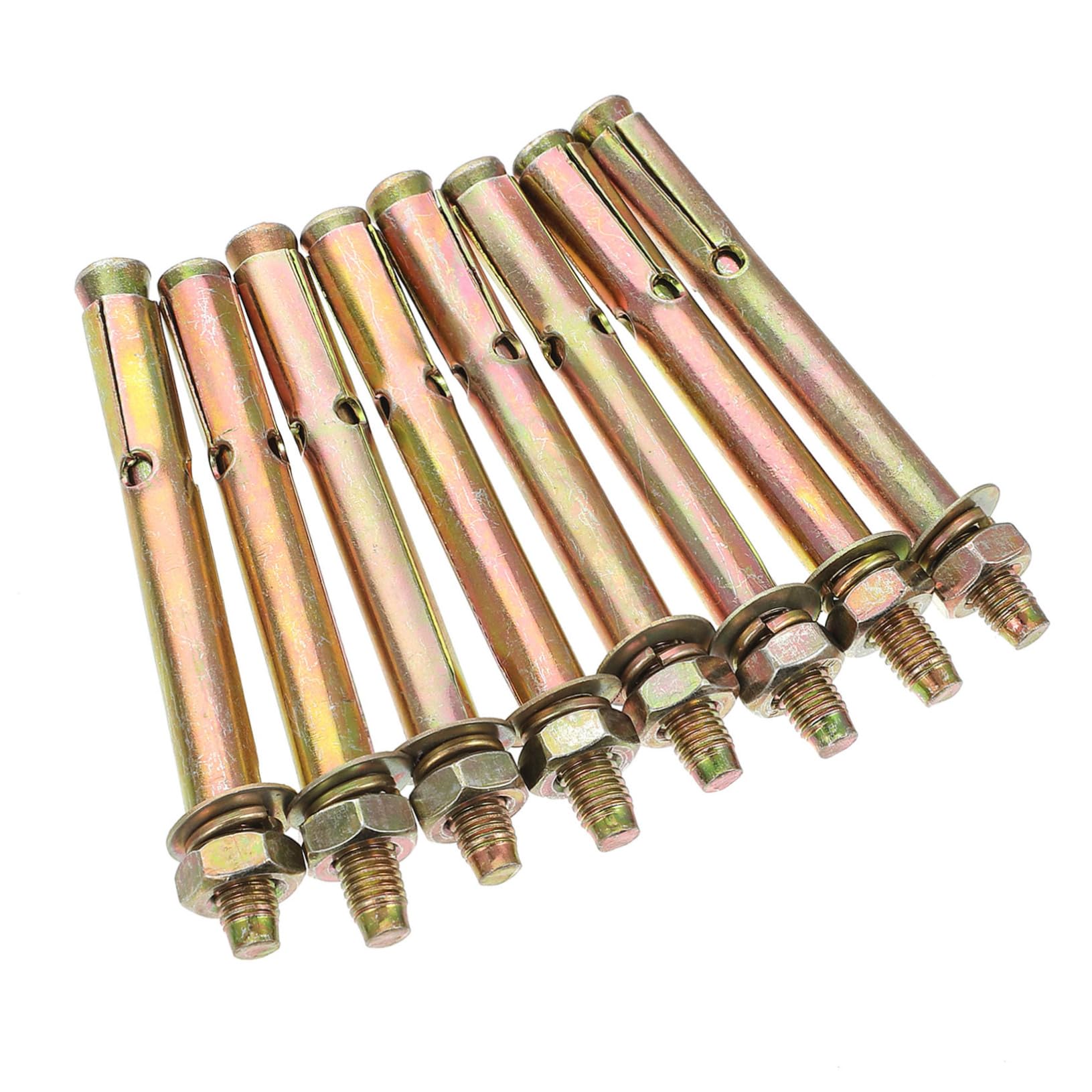 Homoyoyo Plated Expansion Bolts Pcs Mm Zinc Plated Fasteners for Heavy Duty Wall Anchoring