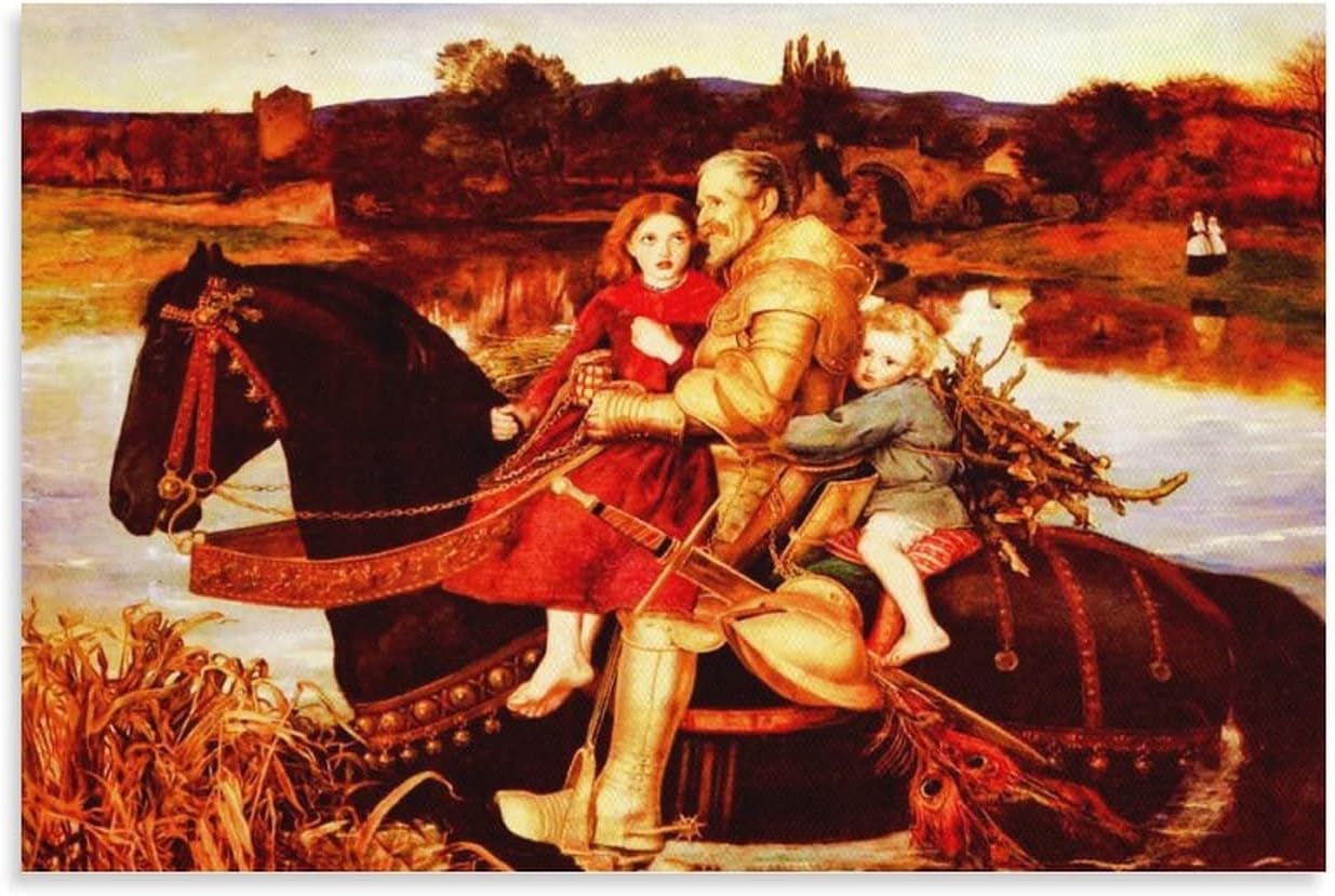 Amazon.co.jp: Sir John Everett Millais 印刷ポスター「過ぎ去りし夢 