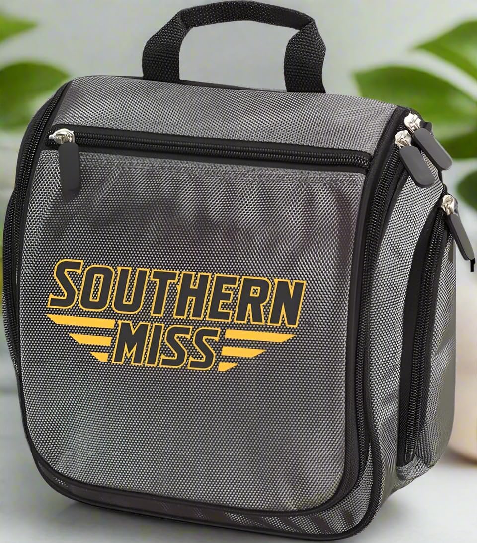 Broad Bay Southern Miss Toiletry Bag or Southern Mississippi Shaving Kit HANGABLE Travel Bag