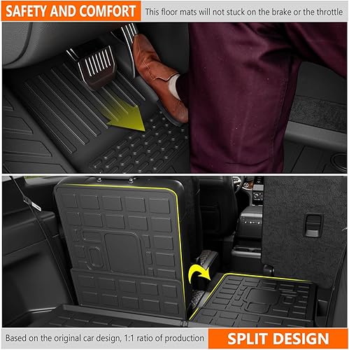 Vista 30 de powoq Tapete de carga compatible con Jeep Grand Cherokee L 2021-2025, revestimiento de carga Overland, revestimiento de carga de elastómero