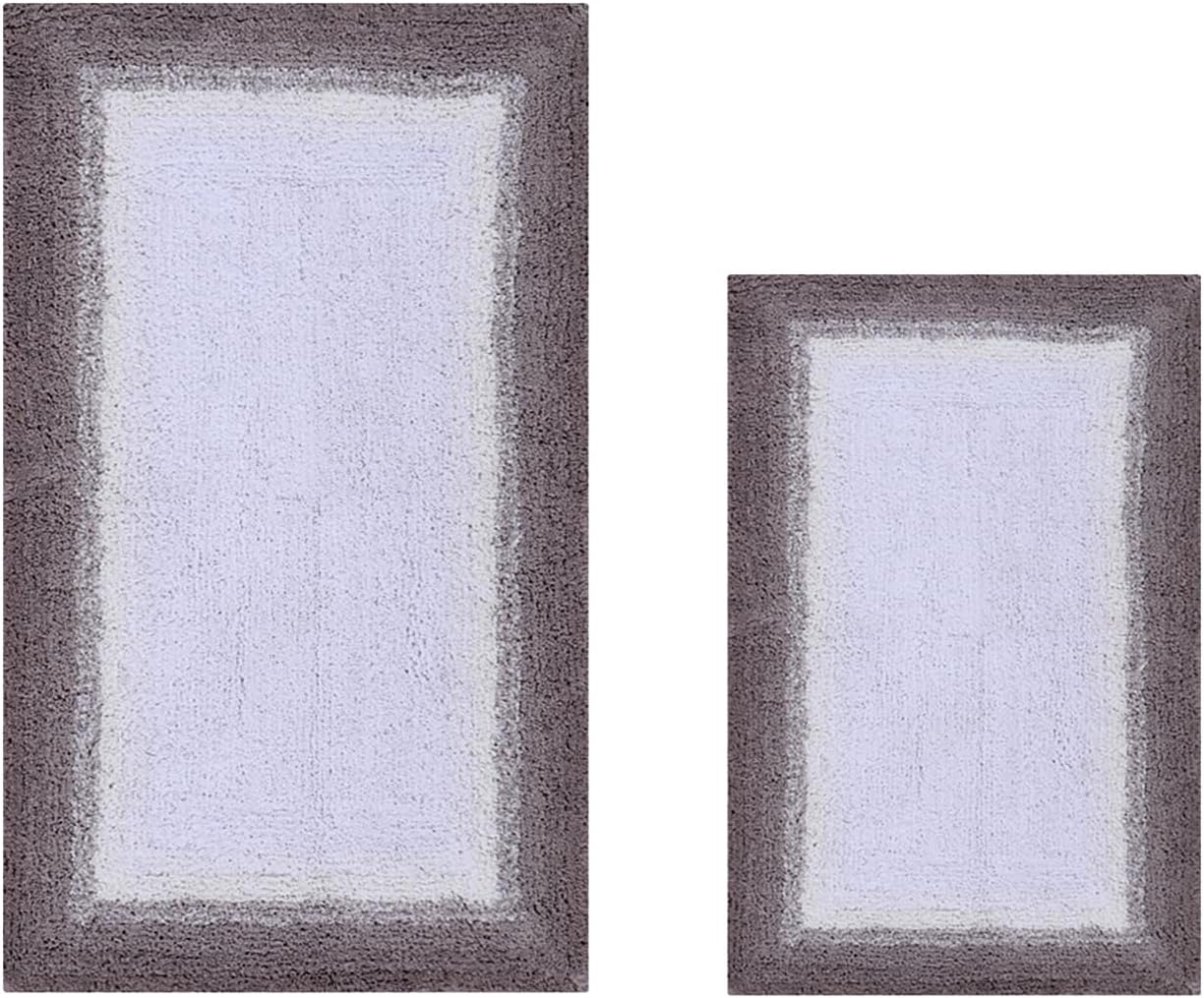 Better Trends Torrent Collection 100% Cotton 2 Piece Set (17" x 24" | 24" x 40") Bath Rug Set, Beige