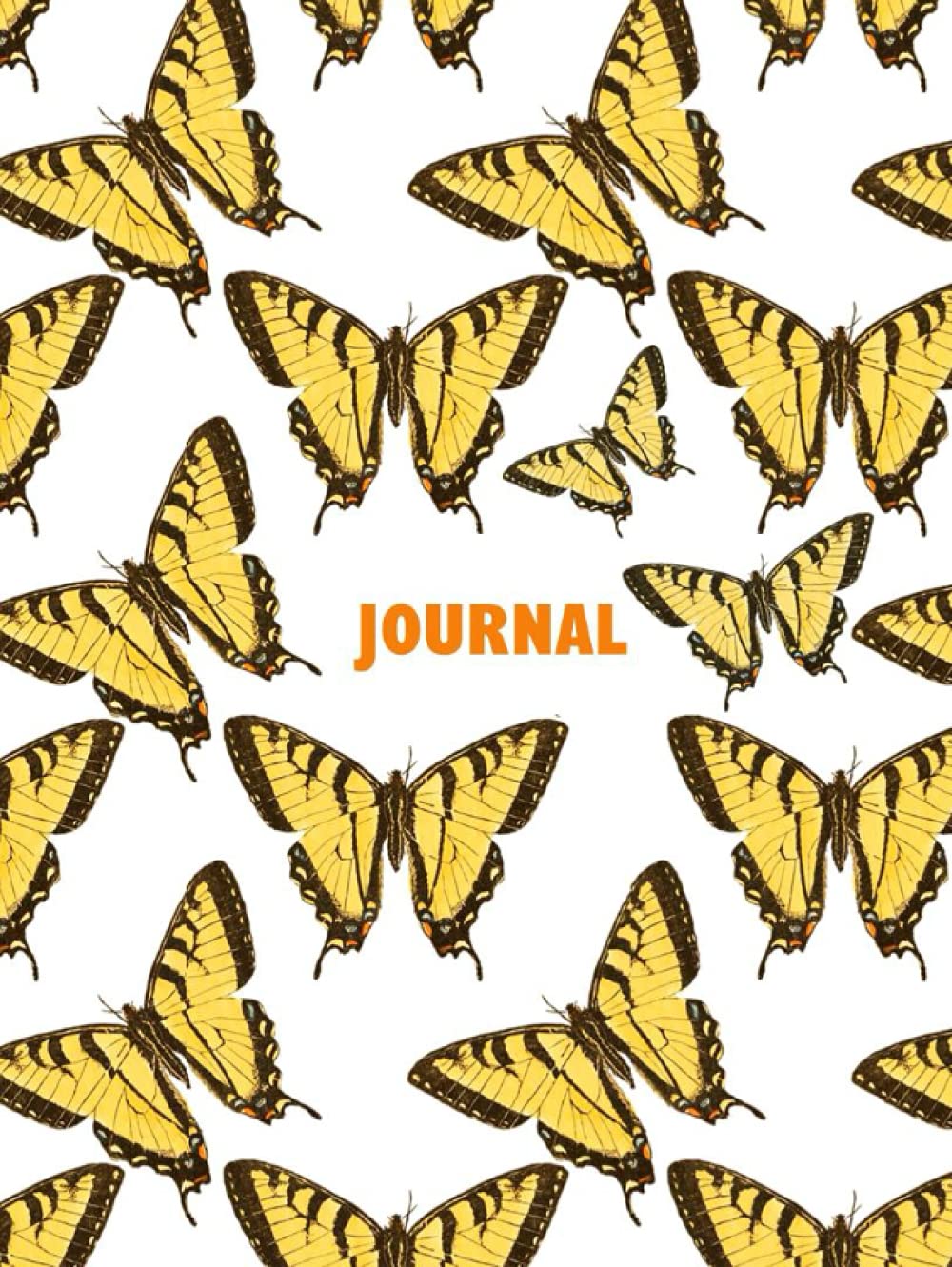 Eastern Tiger Swallowtail Journal: Large Hardcover Ruled Notebook