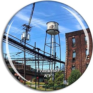 Frankfort Buffalo Trace Distillery Kentucky USA Magnet Travel Souvenir 3D Crystal Glass Collection Gift Refrigerator Sticker