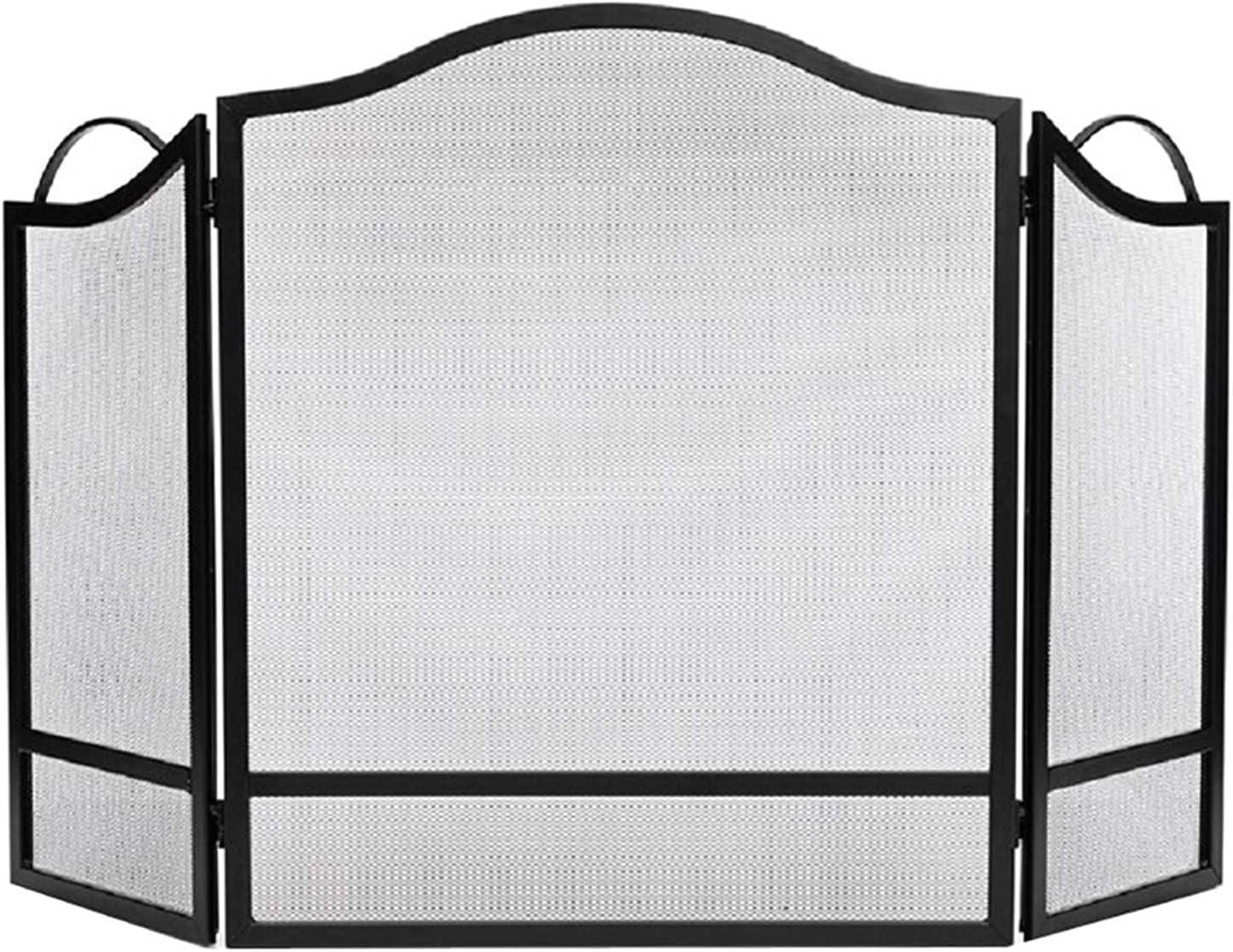 Elegant Fireplace Screen Guard - Free Standing Spark Guard with Handles, 122×76cm, Perfect for Hearth Safety and Style - Ideal Fire Place Protection and Decor.