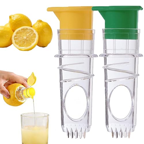 2 Pack Portable Lemon Squeezer Citrus Press Manual Handheld Juicer