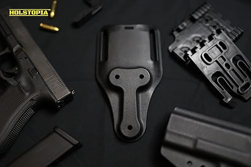 Miniatura 7 de UBL de paseo mediobajo, adaptador universal para cinturón para fundas de patrón de 3 agujeros, paseo medio, ranura de cinturón de 2 pulgadas de