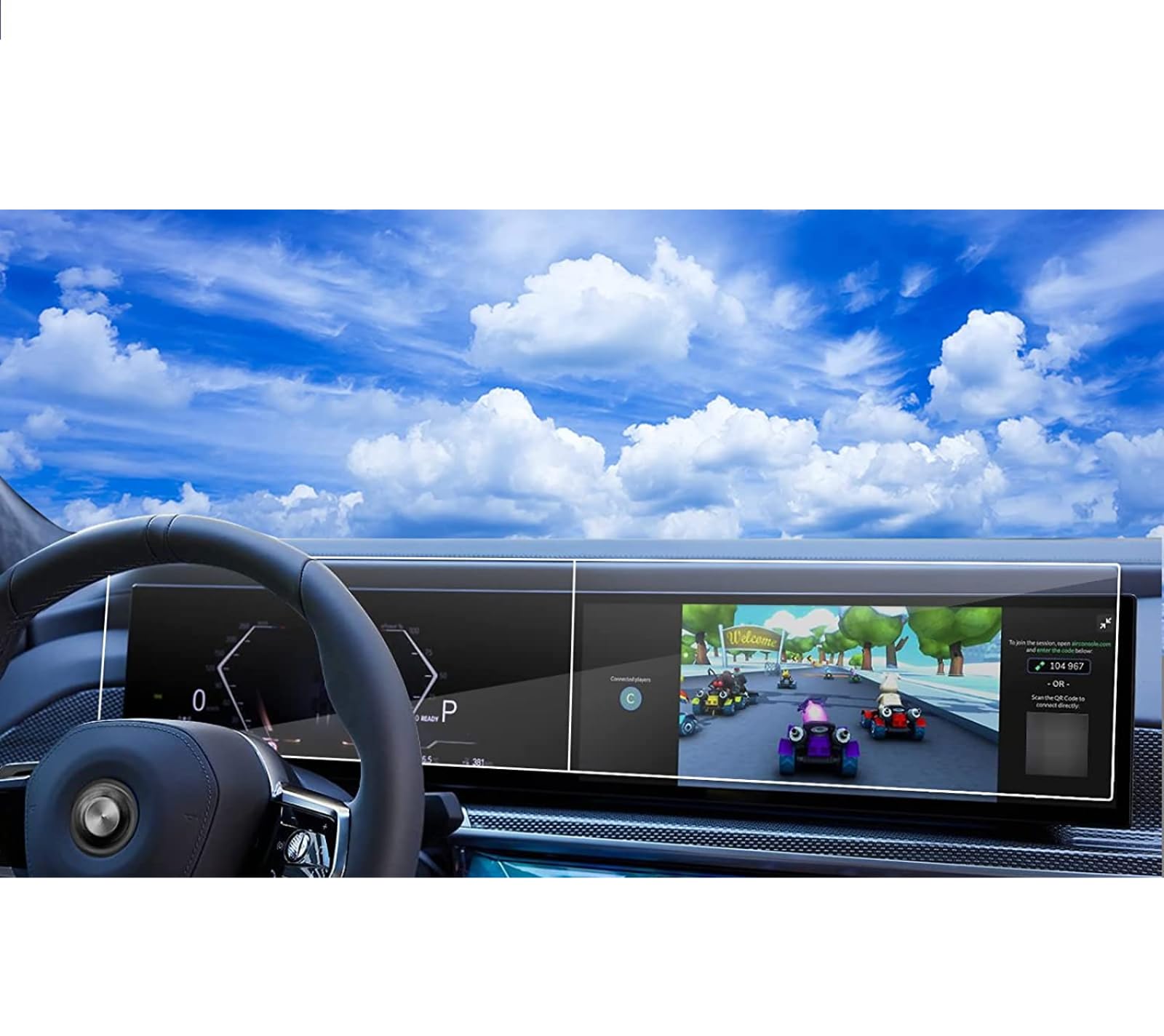 Ekran dotykowy do BMW X7 i4 i7 iX 7 Series 2023 ekran folia ochronna ze szkła hartowanego akcesoria samochodowe (2 szt.) Szkło hartowane