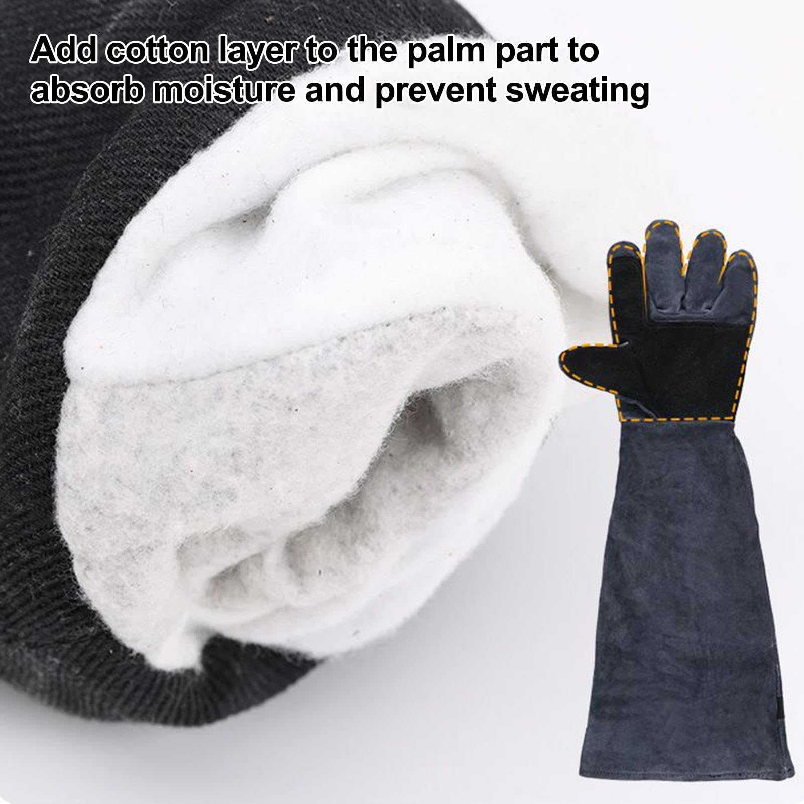 Guantes antimordeduras para el manejo de animales Manga Protectora Para | Guantes Antimordeduras De 60 Cm Manga de Sujeción, Aseo y Manejo para Perros, Gatos, Aves,