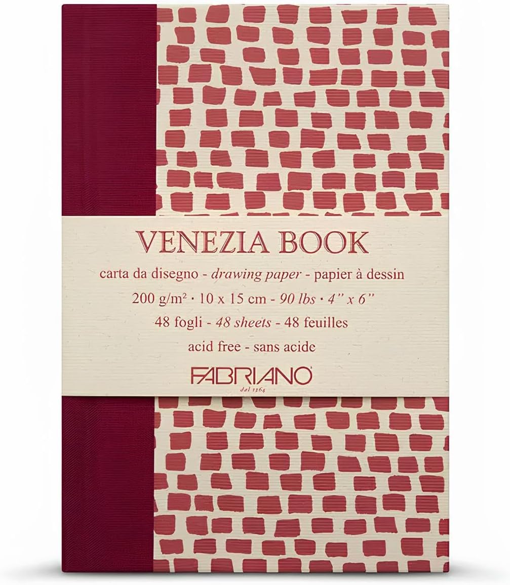 Venezia Notebook, Paper, White, 10 x 15 cm, Set of 48 Pieces