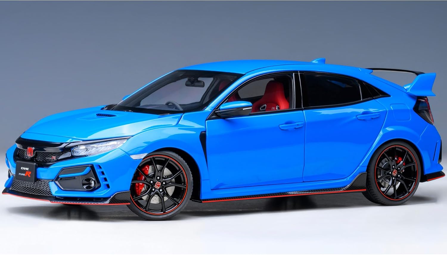 2021 Civic Type R (FK8) RHD (Right Hand Drive) Racing Blue Pearl 1/18 Model Car by Autoart 73224