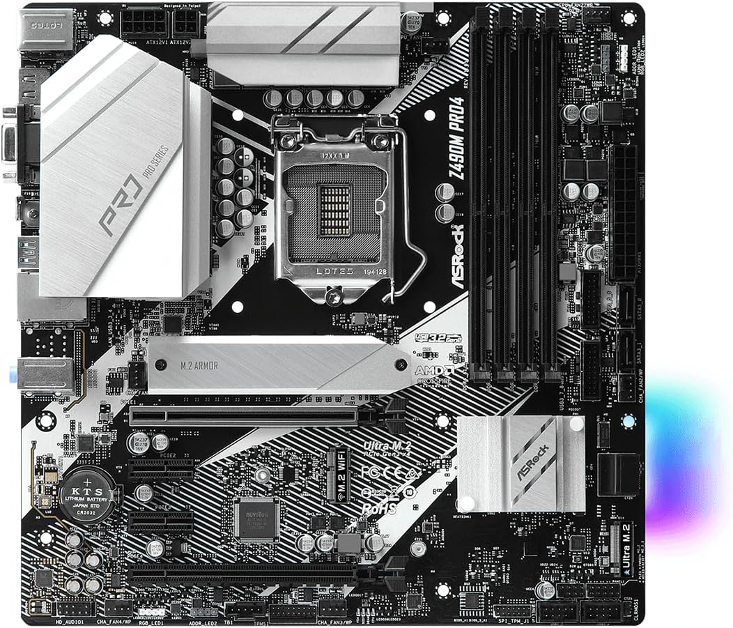 ASRock Z490M PRO4 Supports 10 th Gen Intel® Core™ processors (Socket 1200) motherboard