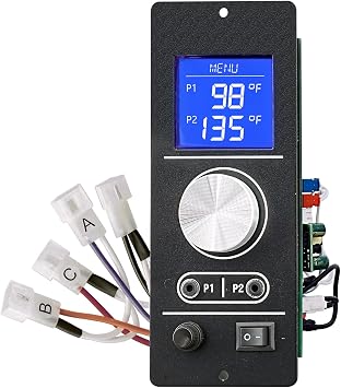 BBQ Digital Temperature Control Board for Camp Chef, Gen 2 Non-WiFi Pellet Grill Controller for Camp Chef Pursuit 20,SG Series,DLX 24, XT 24,SmokePro SE, SmokePro LUX 36 Part NO. PG24-82