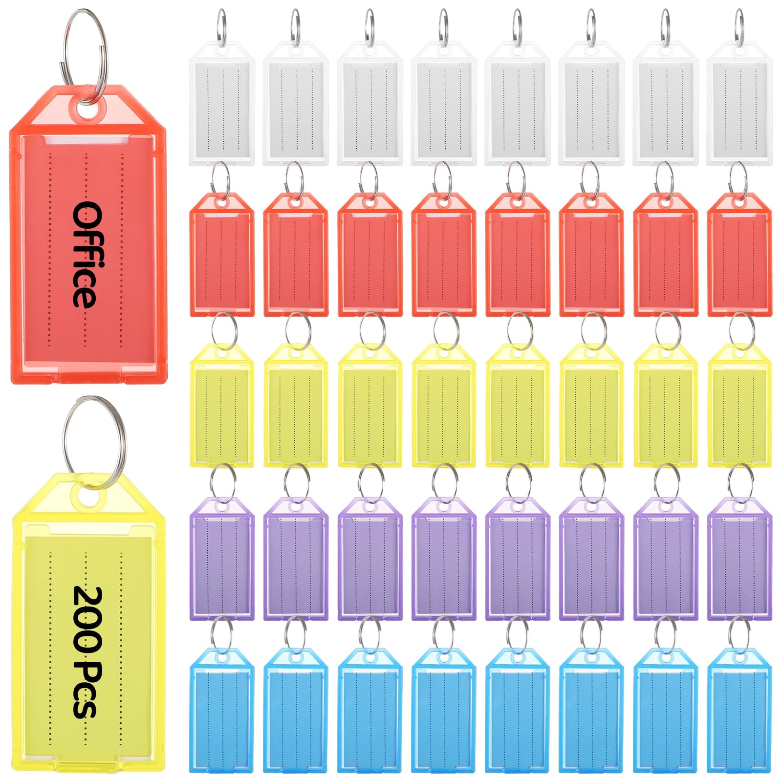 Étiquettes réutilisables avec étiquettes colorées pour ne plus jamais perdre vos clés