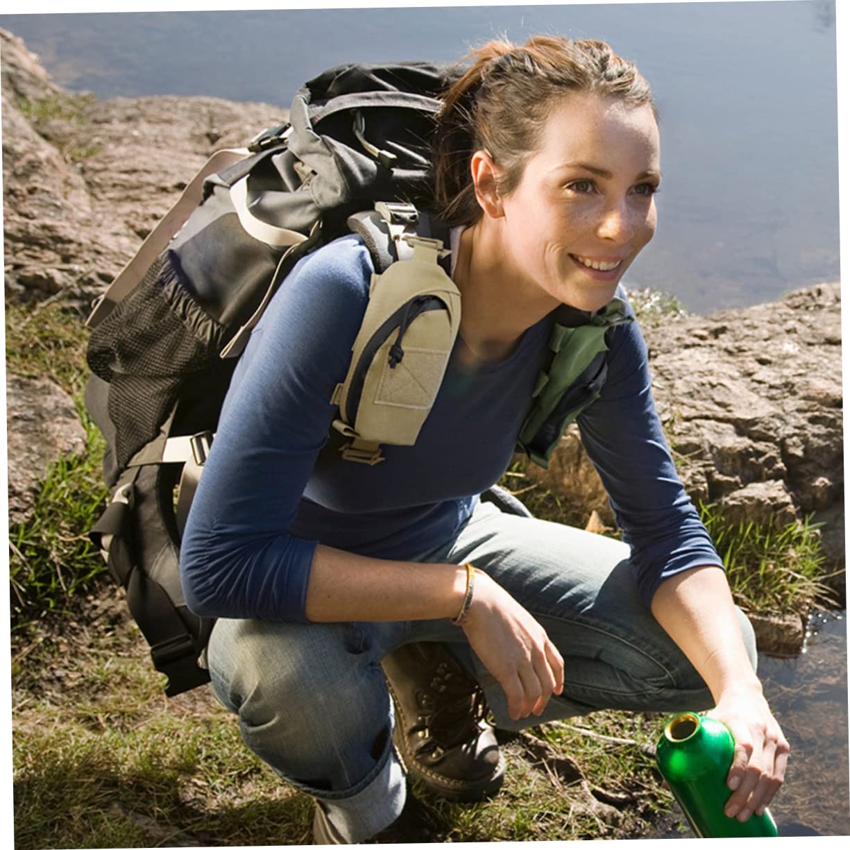 Kisangel 4piezas Bolsa De De Camping De Hombro Bolsa De Almacenamiento para Emergencias y Material Oxford Resistente y Lavable