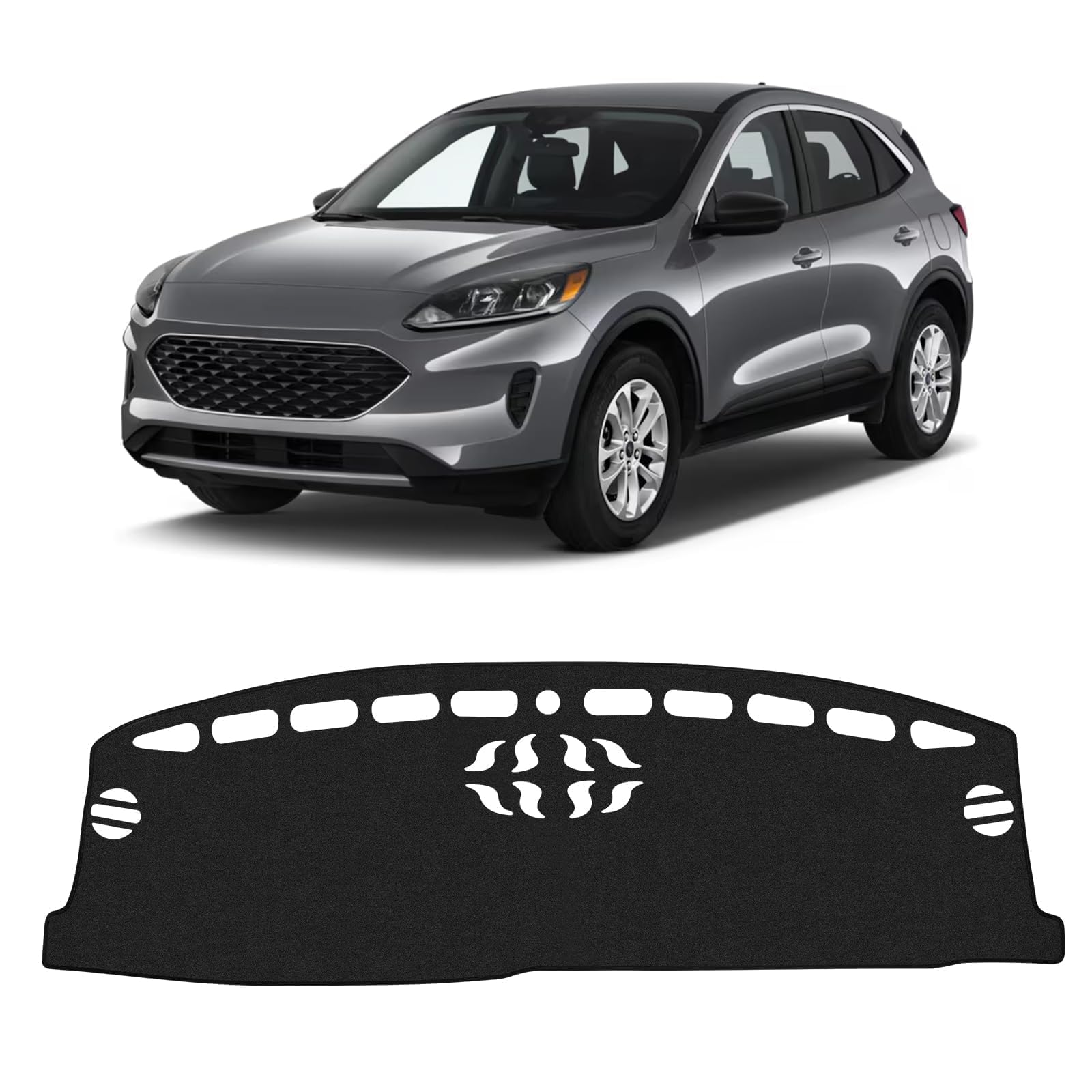 Alfombrilla de salpicadero para Ford Escape 2020-2025 antideslizante con ajuste personalizado KUST 8