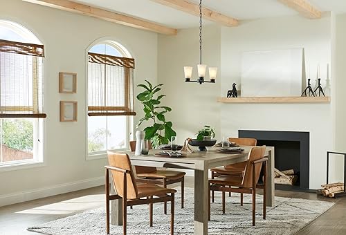 Miniatura 10 de Kichler Stamos - Lámpara de techo de 3 luces, moderna lámpara de techo para sala de estar, comedor, dormitorio o vestíbulo, en negro, (18 pulgadas