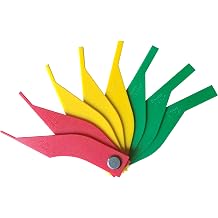 Brake Pad Thickness Gauge 2-12mm - for Car/Truck/SUV .8-Piece Lightweight Plastic Tool Kit with SAE/Metric Scales, Color-Coded for Car/Truck/Drum Brake - Durable & Portable DesignHT-391