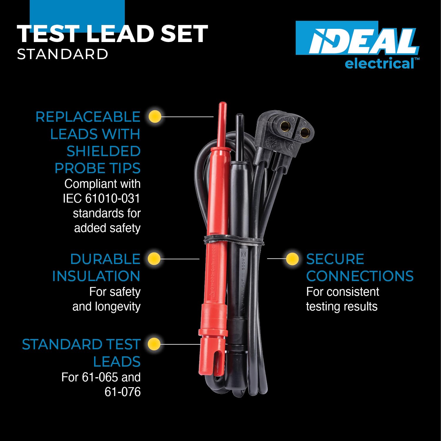 Ideal 61 – 070 600 V conexión de cables o alambre para voltaje/continuidad Teste, N/A