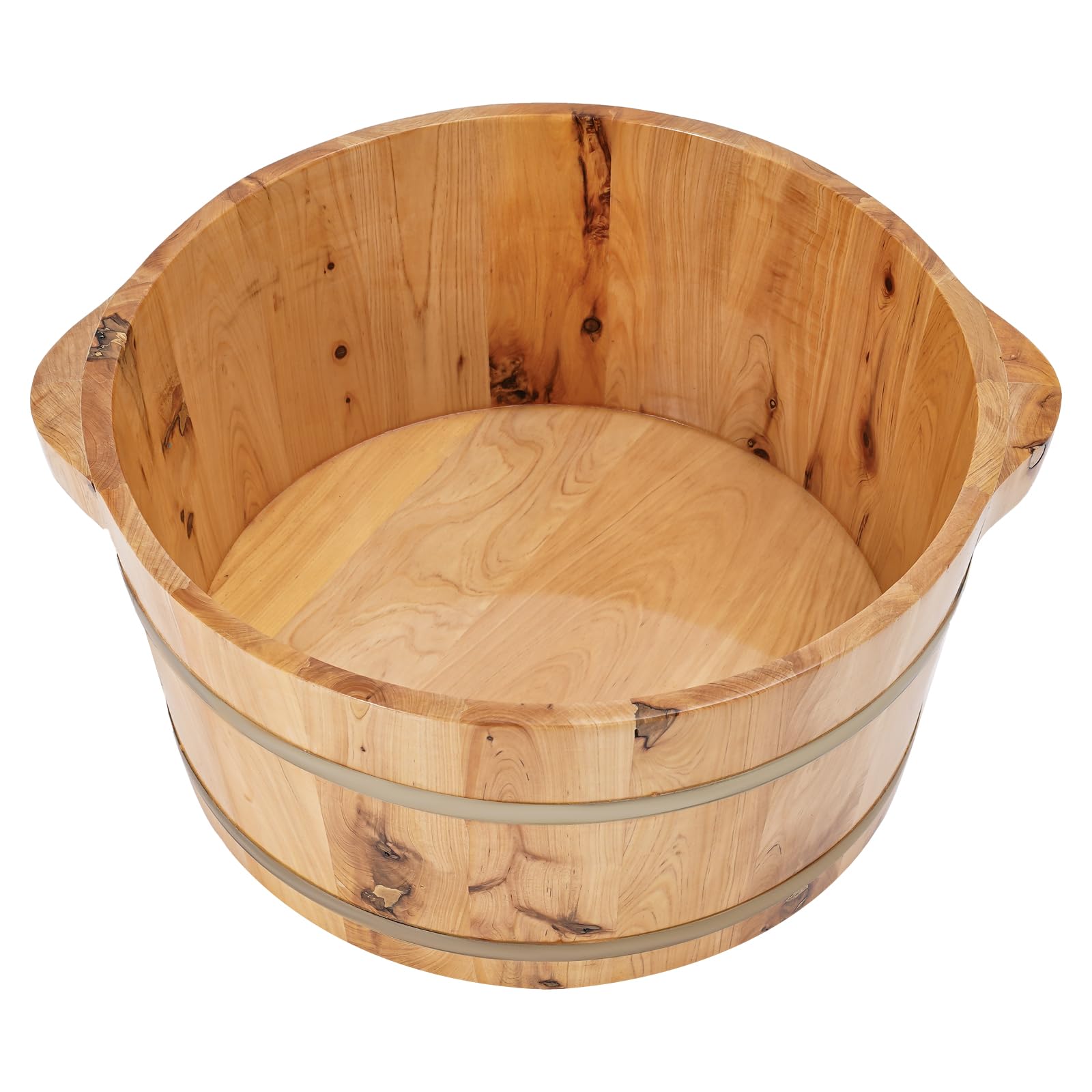 Vasca per piedi in legno con serbatoio di calore, secchio per piedi in legno, pratico secchio per pedicure, secchio sauna per benessere, spa, sauna, regalo, 36,5 x 18 cm