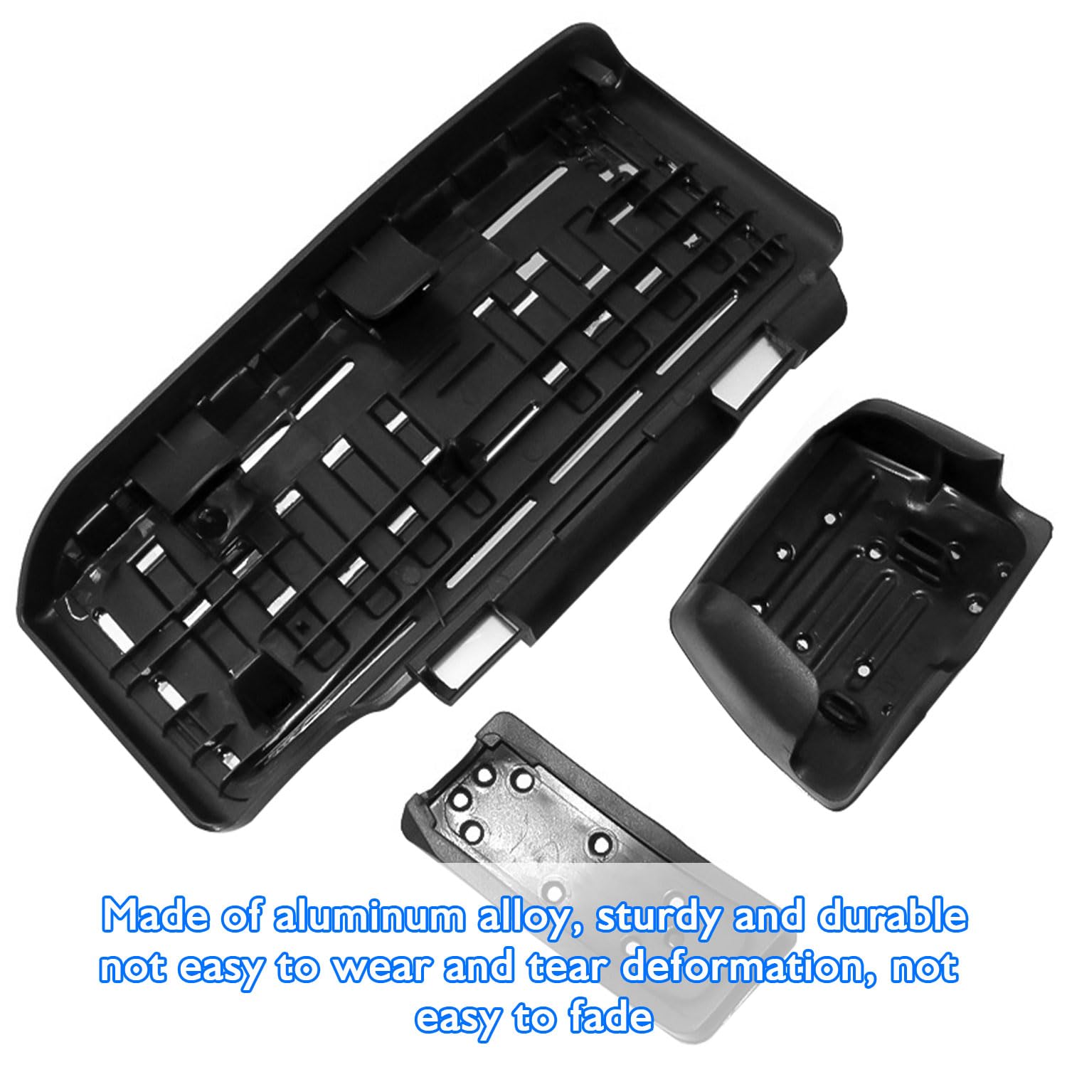 Pedalabdeckung t5, langlebig, pedalabdeckung t5, passend für Volkswagen Golf 7 Tiguan L Tanyue 19 Sagitar 18 Bora Lingdu 20 Tukai Gasbremspedal (Nero + Bianco)
