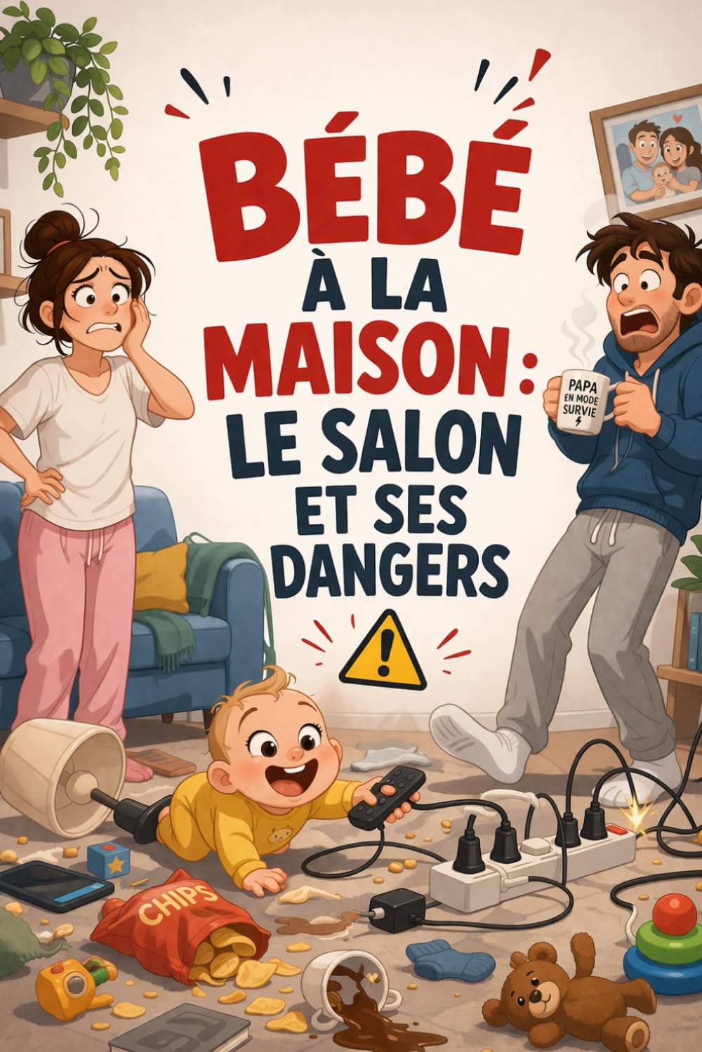 BÉBÉ À LA MAISON : LE SALON ET SES DANGERS: Le guide concret pour repérer, comprendre et prévenir les risques invisibles du quotidien avant l’accident. (Bébé au Quotidien)