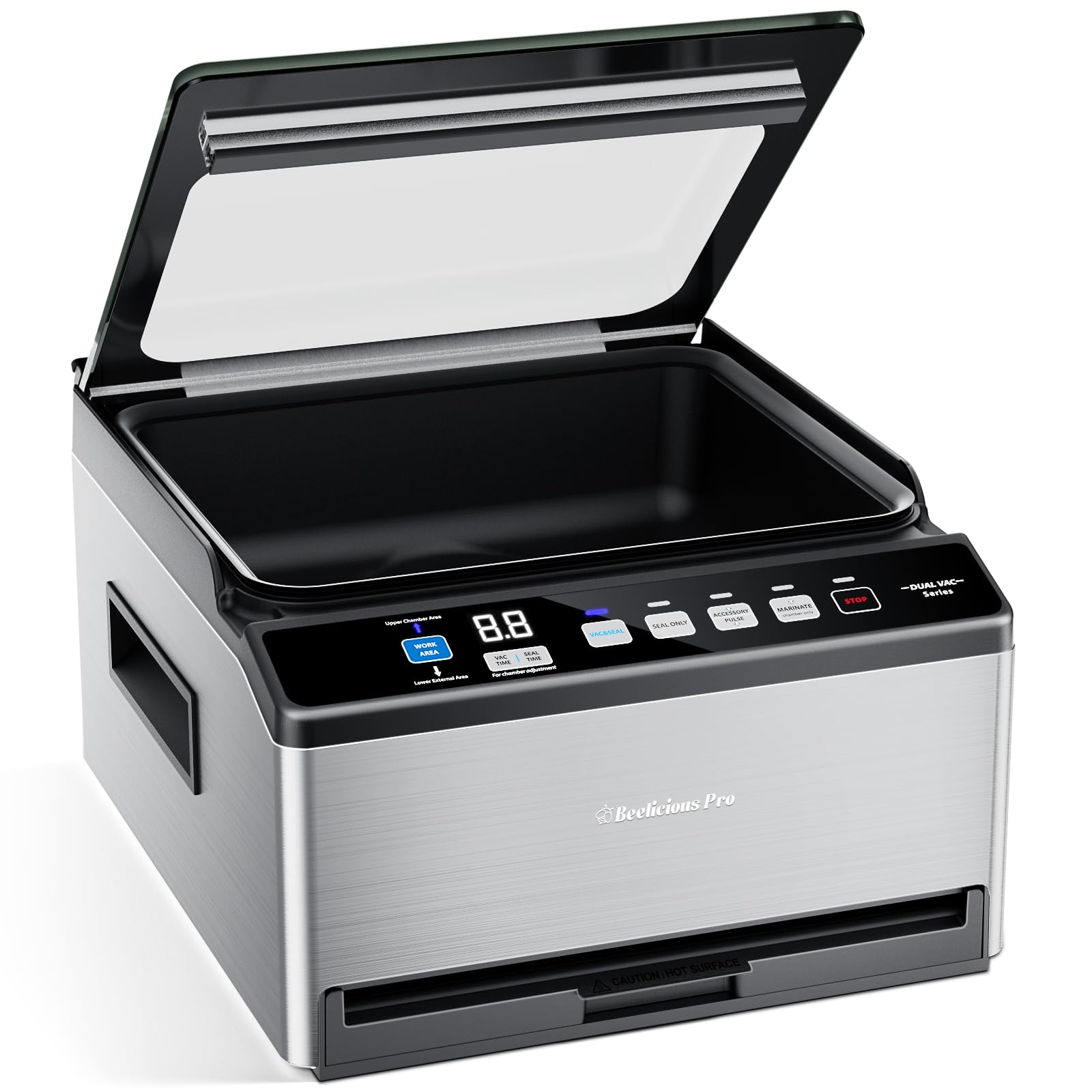 Photo 1 of DualCore CVS101 Chamber Vacuum Sealer for Liquids & Sous Vide, 6L Dual Vacuum Zones & Extra-Wide Bag Clamp, 230W Dual-Core Dry Pump x4