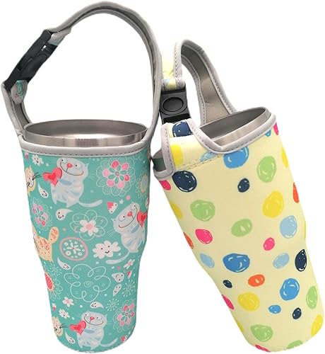 Miniatura 9 de Paquete de 2 bolsas de soporte para vasos de 20-30 onzas, de acero inoxidable, con aislamiento de viaje, para Yeti Ozark, Stanley Trail Beast Rtic,