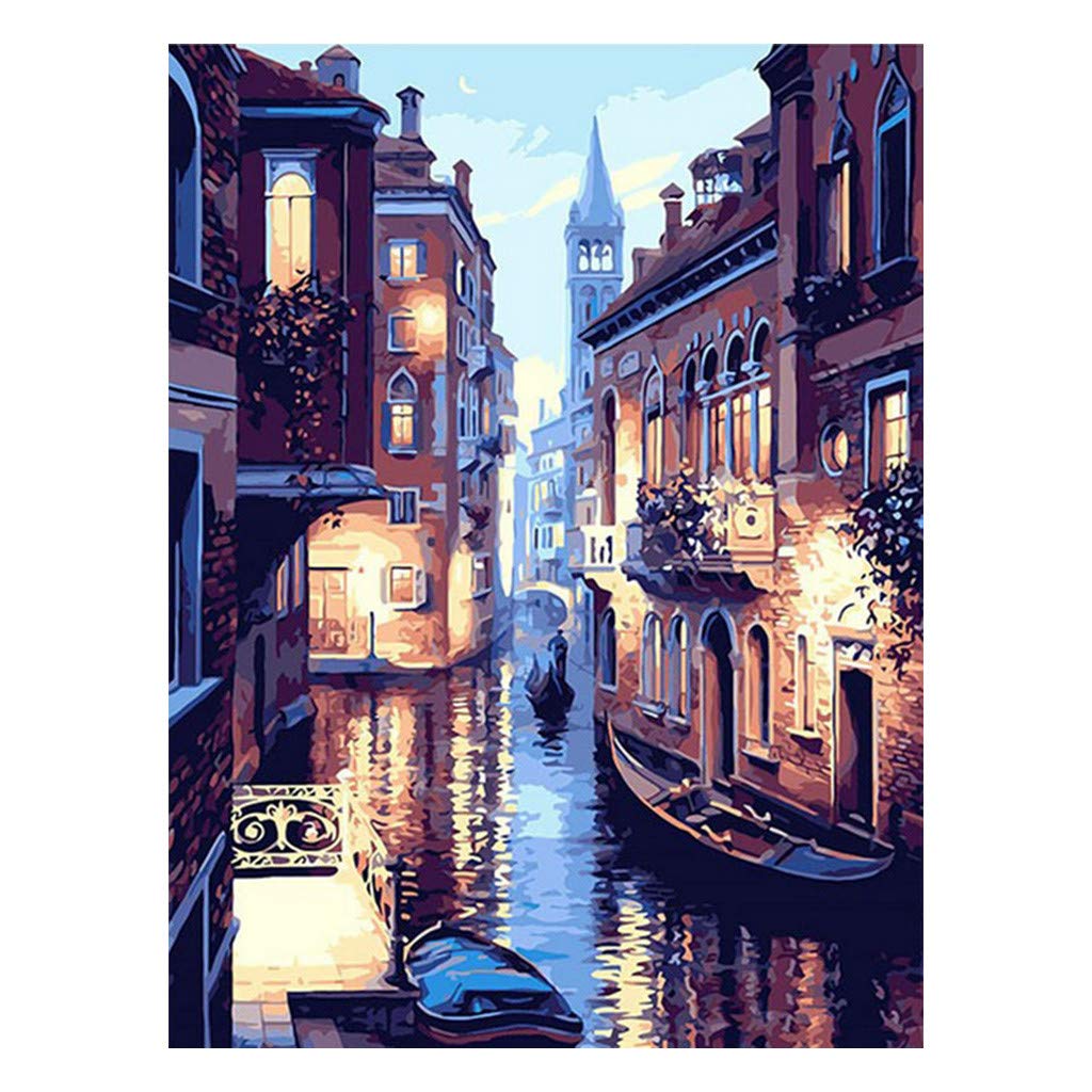 Paint by Numbers for Adults Kits, DIY Acrylic Oil Painting Kit for Adult Beginner on Canvas, Home Decor Gift