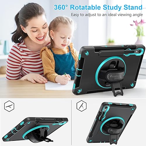 Vista 144 de Funda para Galaxy Tab S10 Ultra/S9 Ultra/S8 Ultra 14.6 INCH: Funda protectora de TPU para Samsung Tablet S9 Ultra/S8 Ultra 14.6" con soporte - Asa