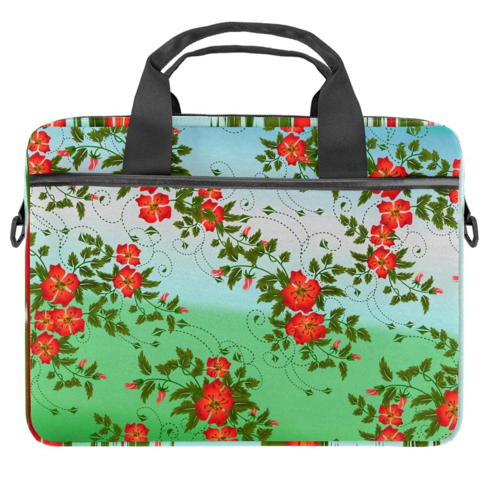 Mallette PC portable 13 à 14.5 pouces imperméable feuilles rouges - 7