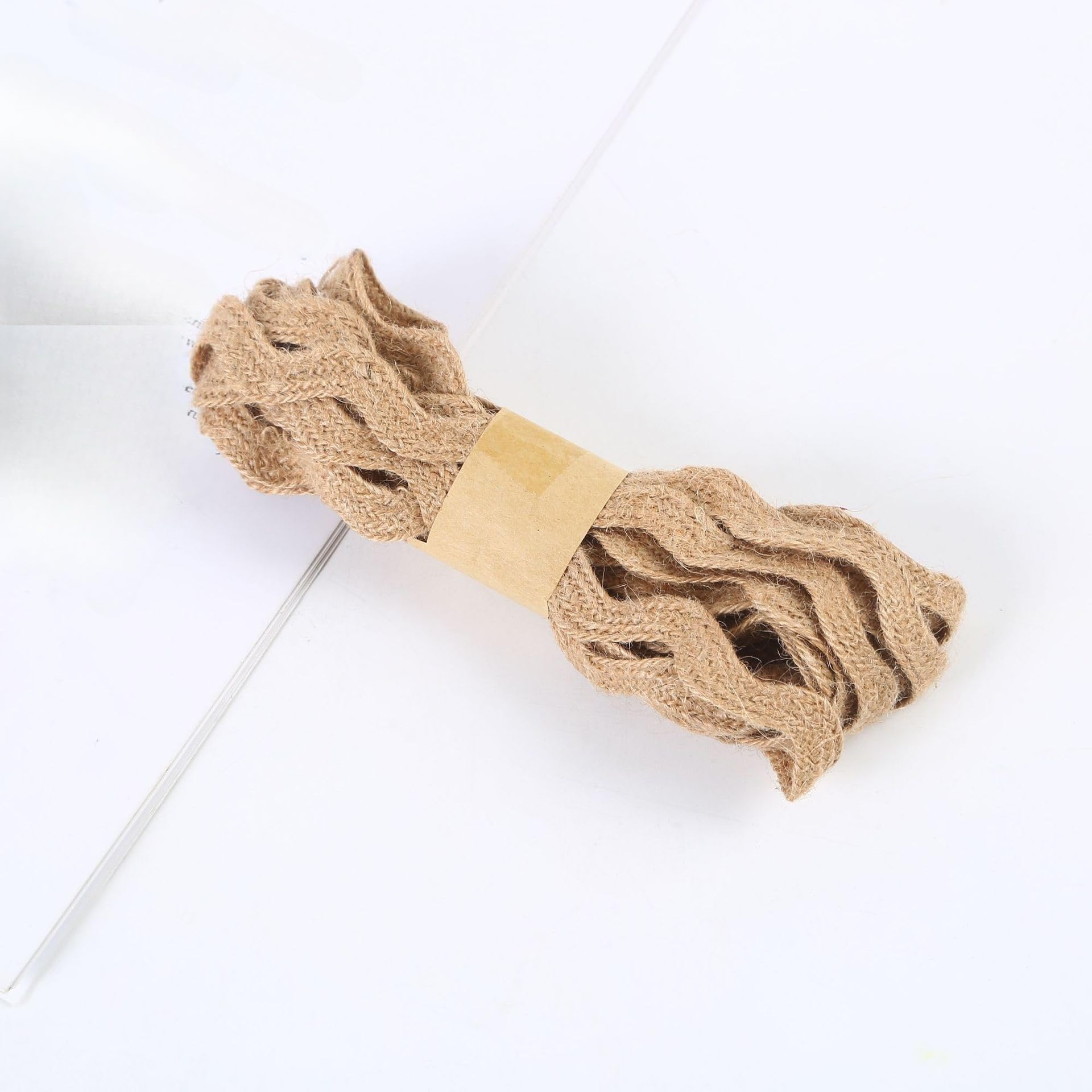 30/60 Metri di Larghezza 0,5-1,5 cm Onda Nastro da Regalo di Iuta Tessuto Rotolo di Nastro di Iuta Nastro Largo di Iuta per Decorazioni rustiche Confezioni Regalo