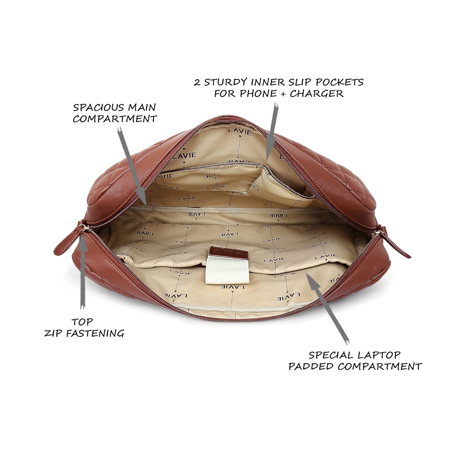 Lavie Women's Afwaa Laptop Bag | Ladies Purse Handbag 4 71VrSdps2BS. SL1500