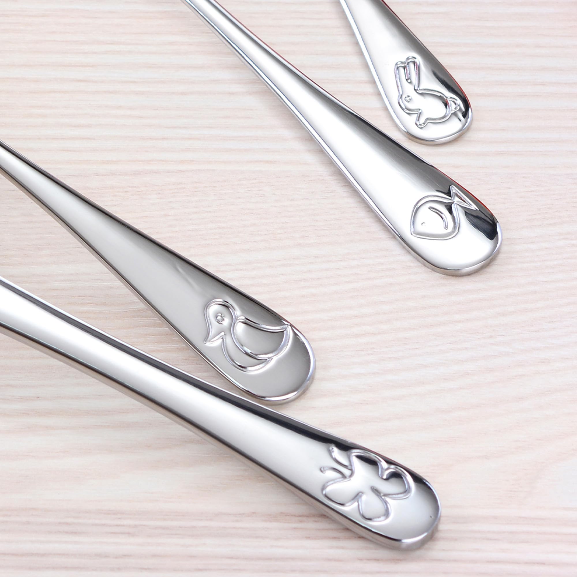 FOURCHETTE DE TABLE Couverts Enfant En Inox 4 Pièces: 1 X Fourchettes1