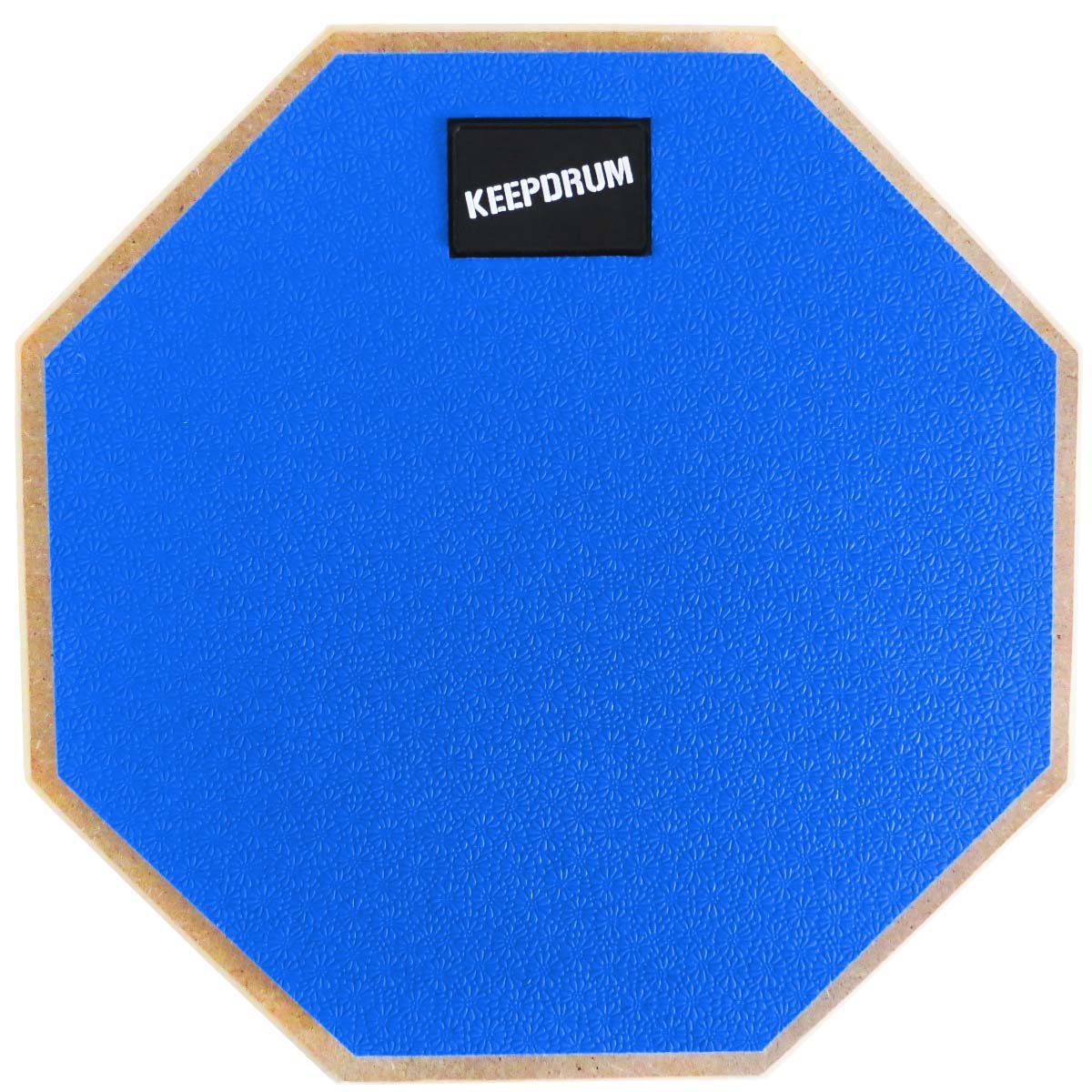 keepdrum DP-BL SET Practice Pad Blau mit Stativ und Tasche + Drumsticks 1 Paar