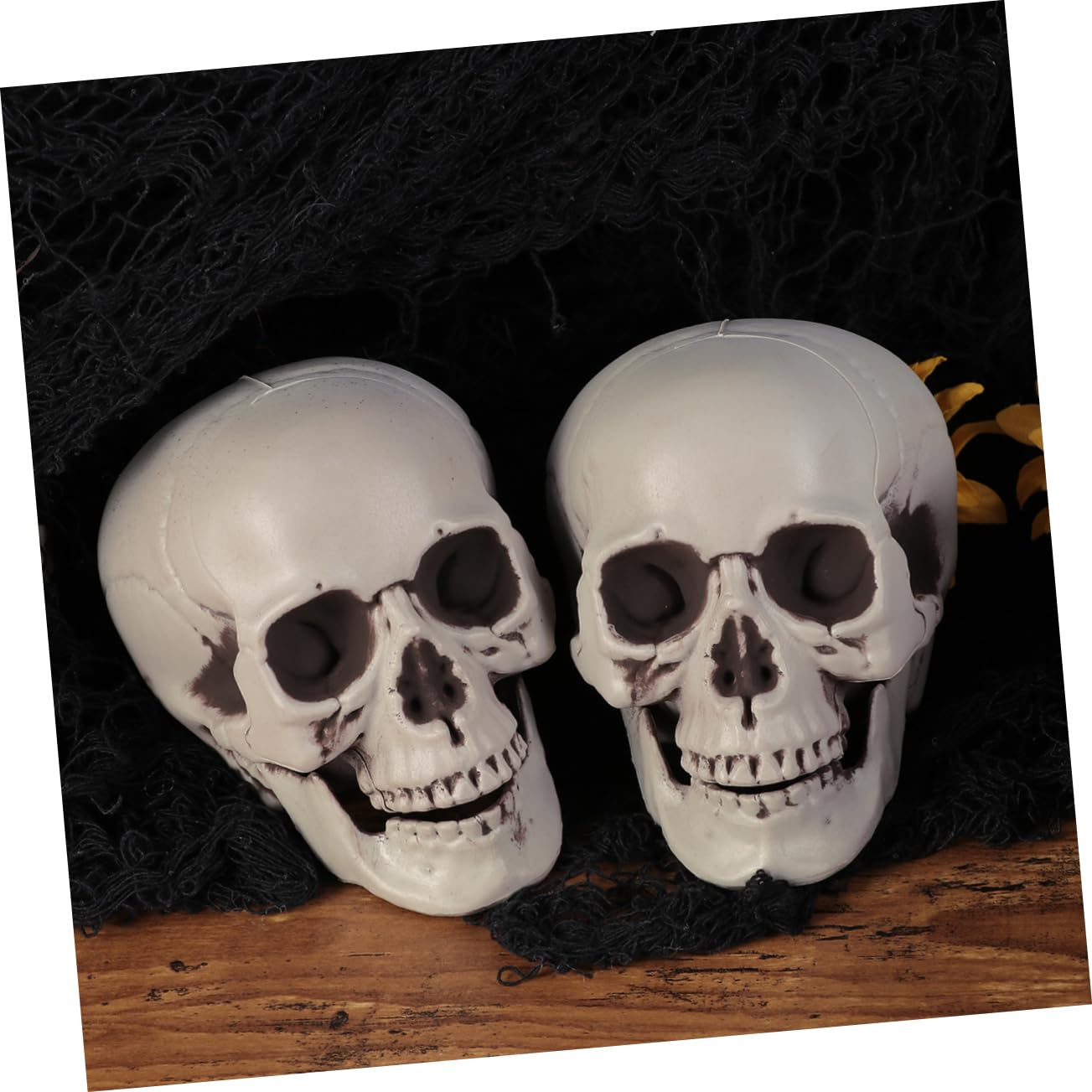 Toyvian 2 Set Eleganti Teschi Scheletrici Di Halloween Teschio Dacoratin Fantasma Puntelli Teschio Accessori Decorazione 3 Pezzi * 2