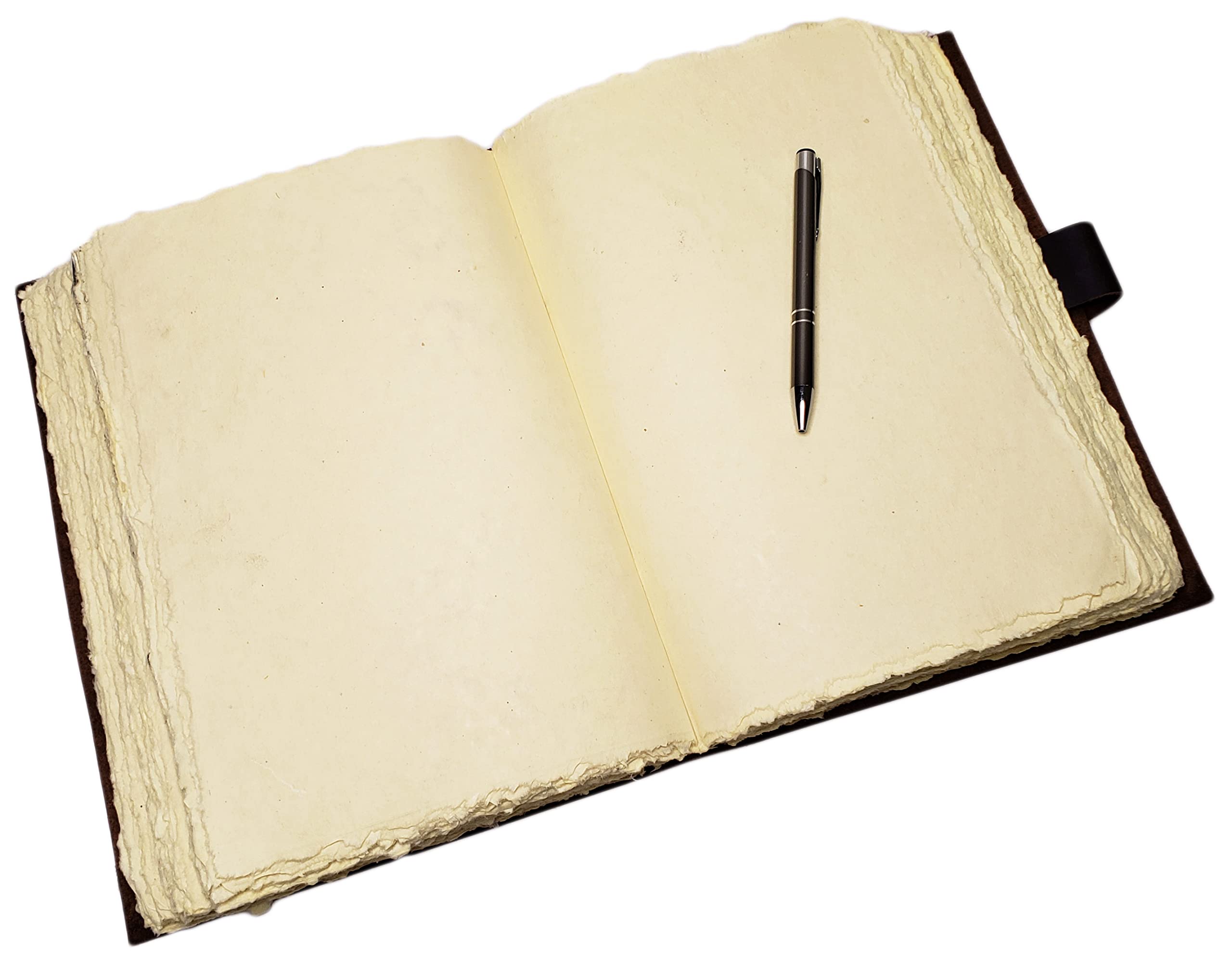 Großes Vintage-Leder-Tagebuch mit Schnallenverschluss – 320 Seiten – 22,9 x 30,5 cm – Geschenkbox enthalten – Handgefertigtes rustikales Schreib-Notizbuch/Skizzenbuch