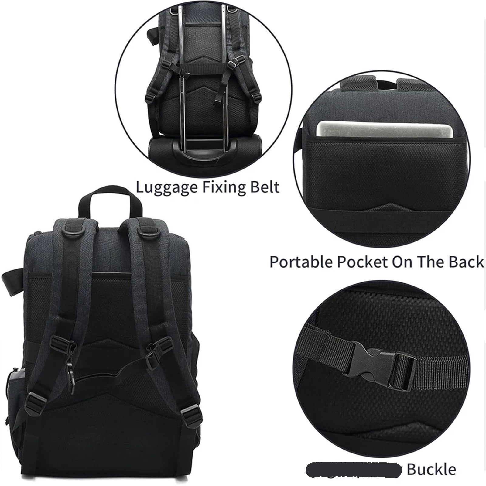 Bolsa Impermeable for cámara, Mochila for cámaras fotográficas, trípode de Viaje portátil, Bolsa for Lente, Bolsa for vídeo(Gray)