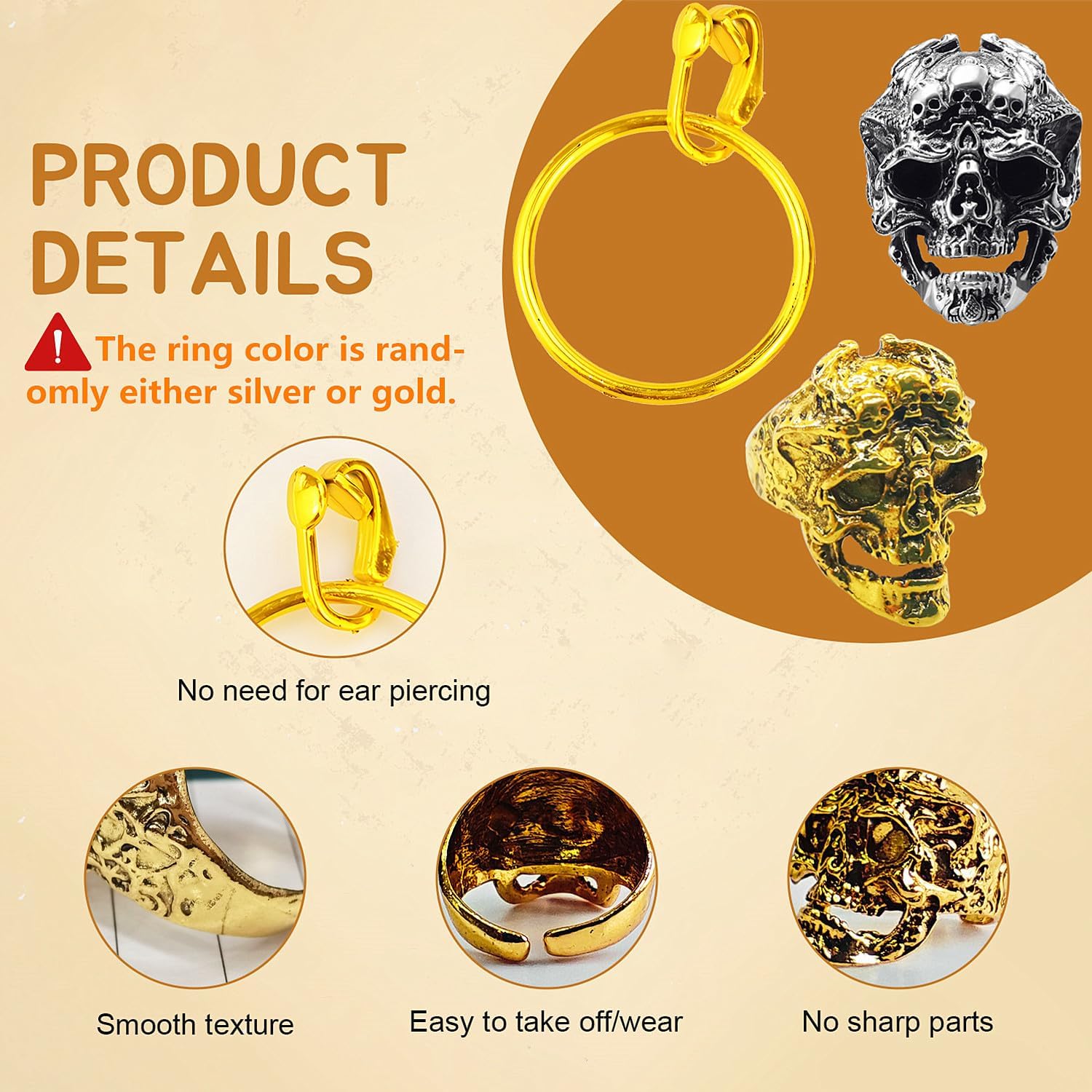 Ginkago Accessori Costume da Pirata per Adulti Set, Bandana Fascia Vita Collana Orecchini Anello Bracciale Benda sull'Occhio, Costume da Pirata per Halloween Carnevale e Feste a Tema