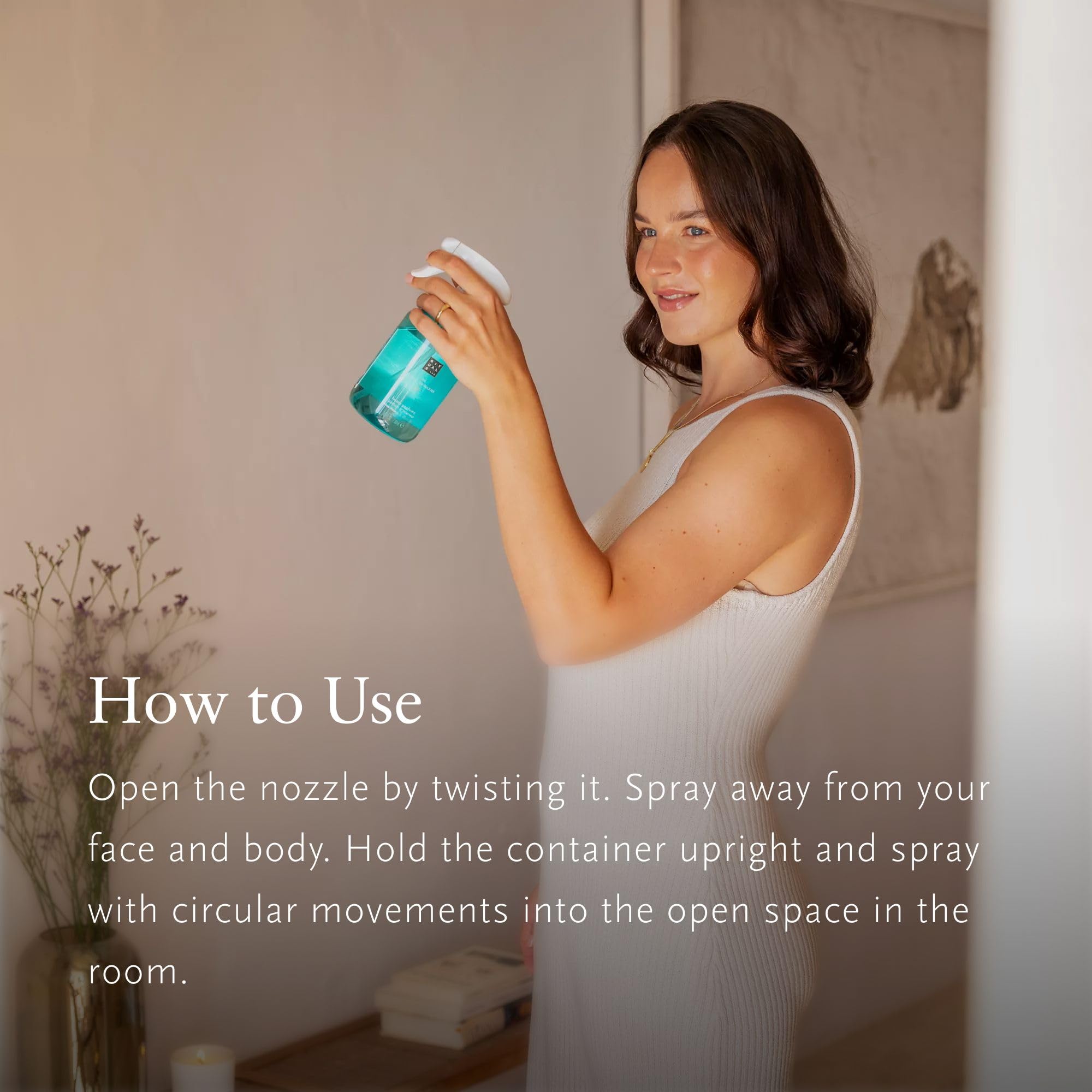 Rituals Raumspray The Ritual of Karma – Lufterfrischer mit Lotus und weißem Tee – entspannender und frischer Raumduft für ein einzigartiges Dufterlebnis – 500 ml