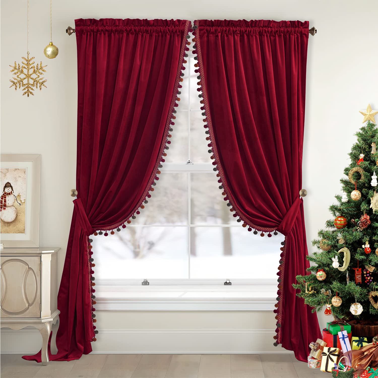 ⭐︎GW明け企画10%OFF⭐︎ フィスバ高級ベルベットカーテン236×342赤 ⭐︎GW明け企画10%OFF⭐︎ フィスバ高級ベルベットカーテン236×342赤