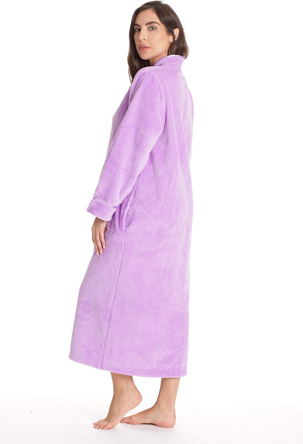 Just love plush zipper lounger robe Clearance