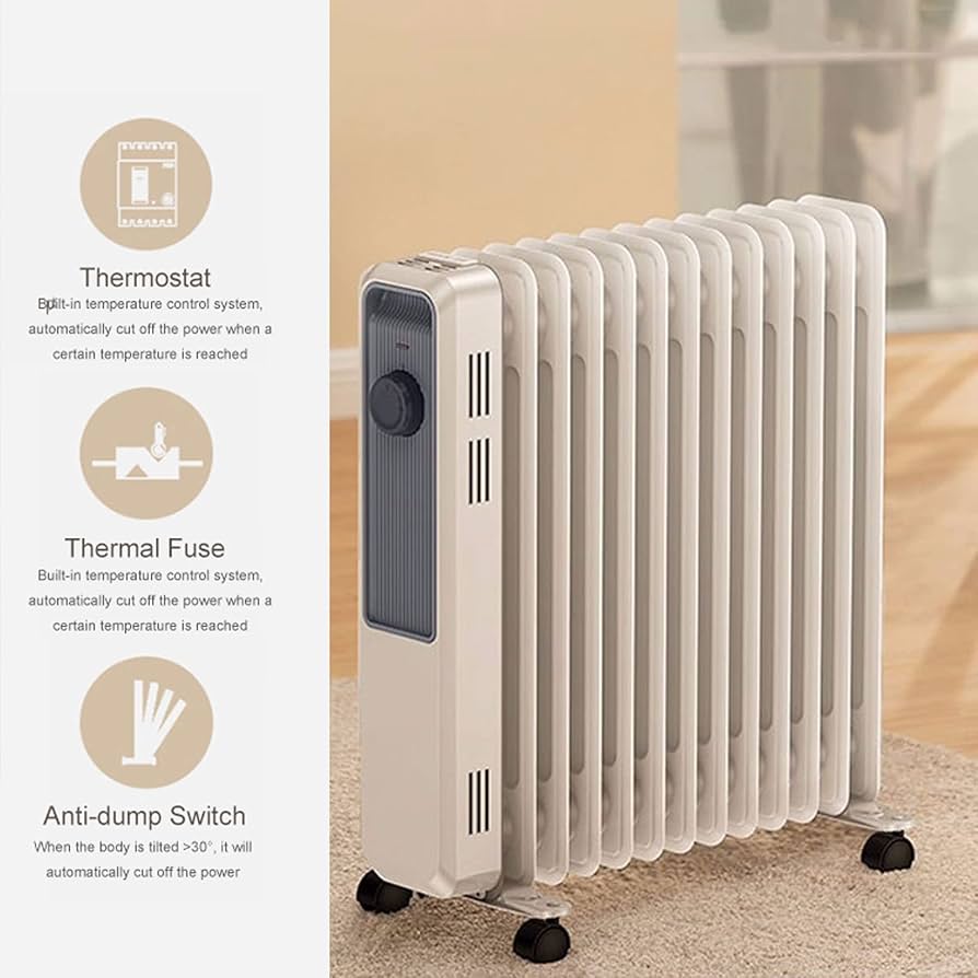 電気ラジエーターヒーター Amazon.co.jp : 2200W オイル充填ラジエーターヒーター、3 つの
