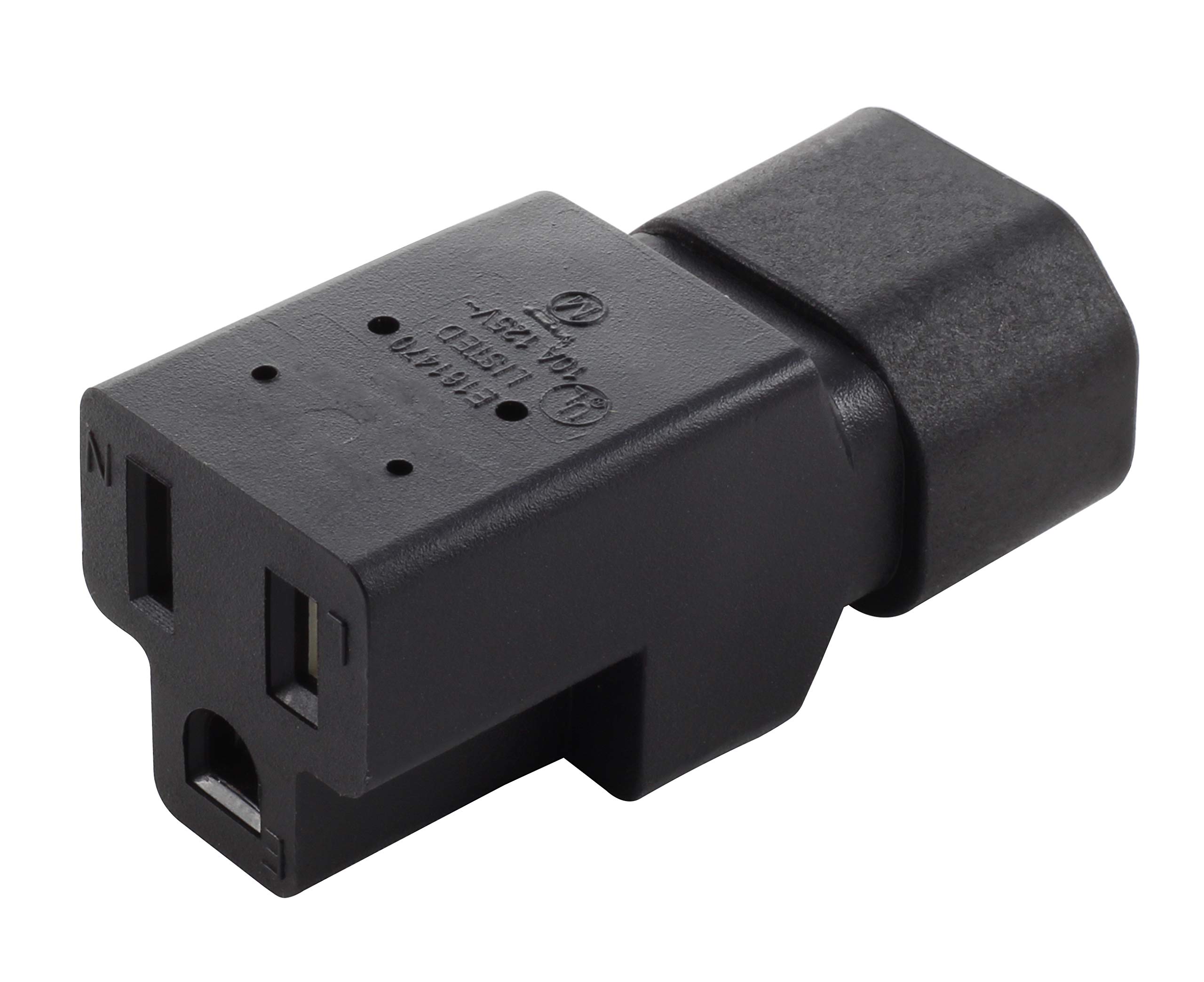 Amazon.com: AC WORKS [AD130] IEC C14/ SHEET E to U.S. Household 