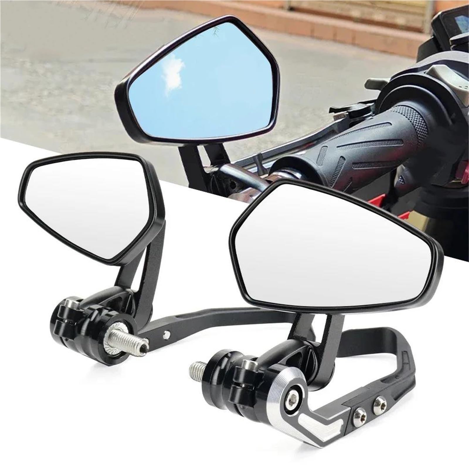 Für BMW S1000R F900R S1000XR 2024 M1000R M1000XR Auto Lenker Links Rechts Spiegel Rückansicht Breite Palette Zurück Anblick Rück Motorrad Spiegel Rückspiegel