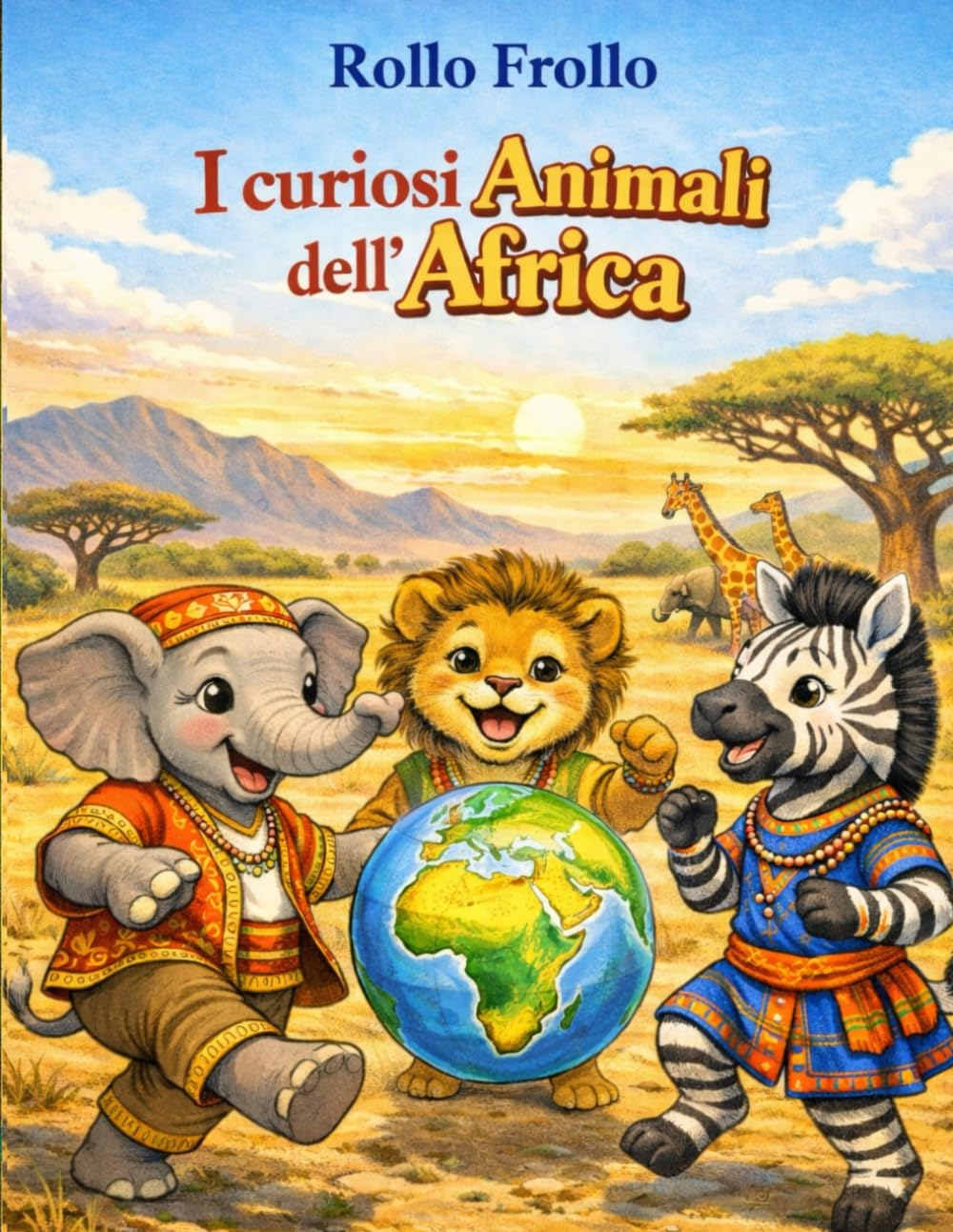 I curiosi animali dell'Africa: Impara curiosità sugli animali del continente africano colorando la tua prima enciclopedia (I curiosi animali dei 5 continenti)